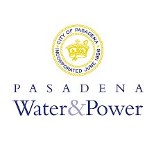 Pasadena Water & Power logo with city seal and text