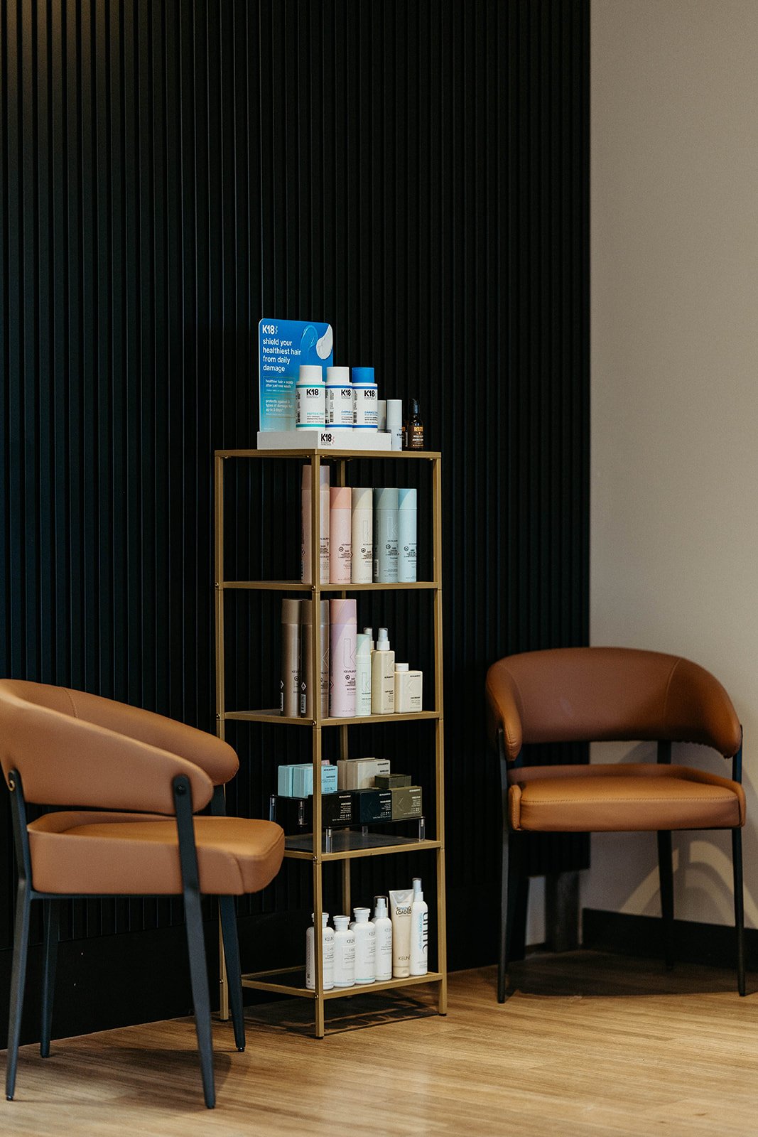 Corduroy Hair Collective salon waiting area