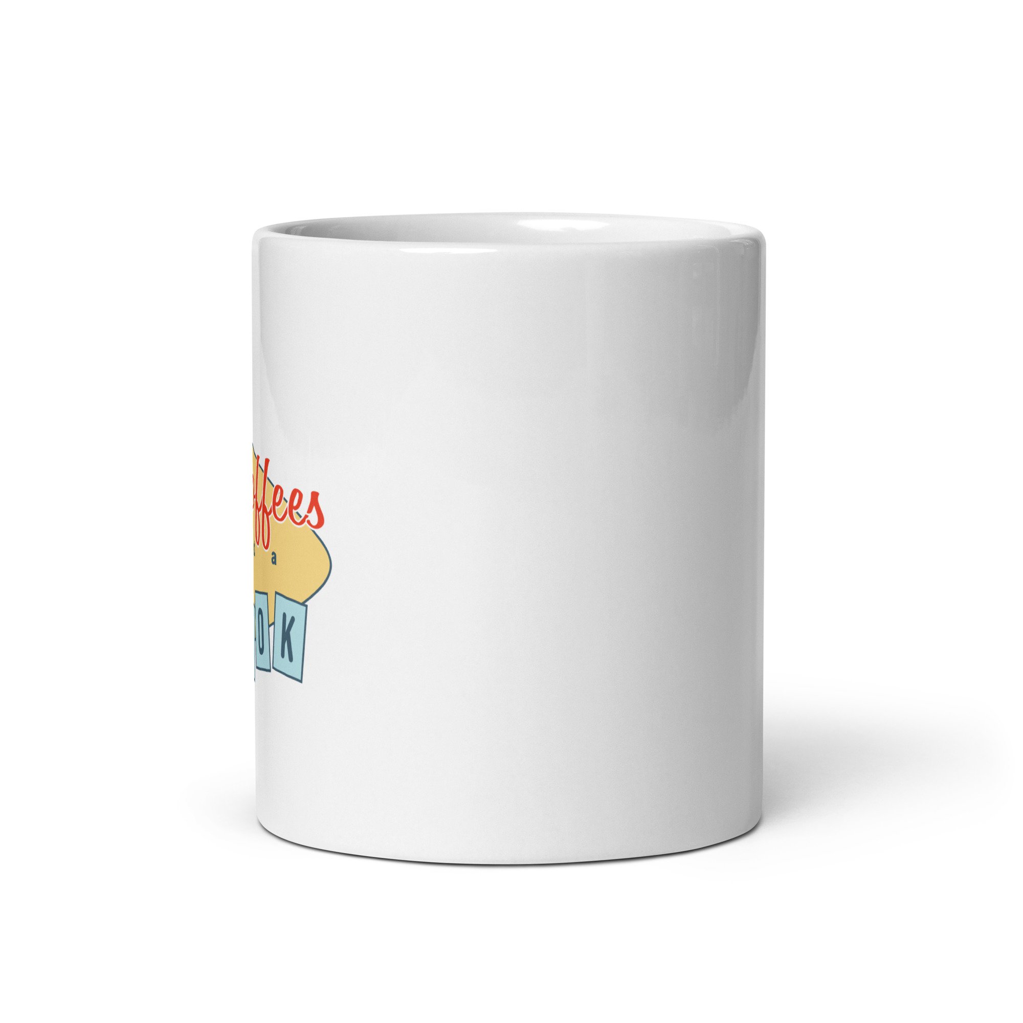 Five Coffees and a Book | white glossy mug