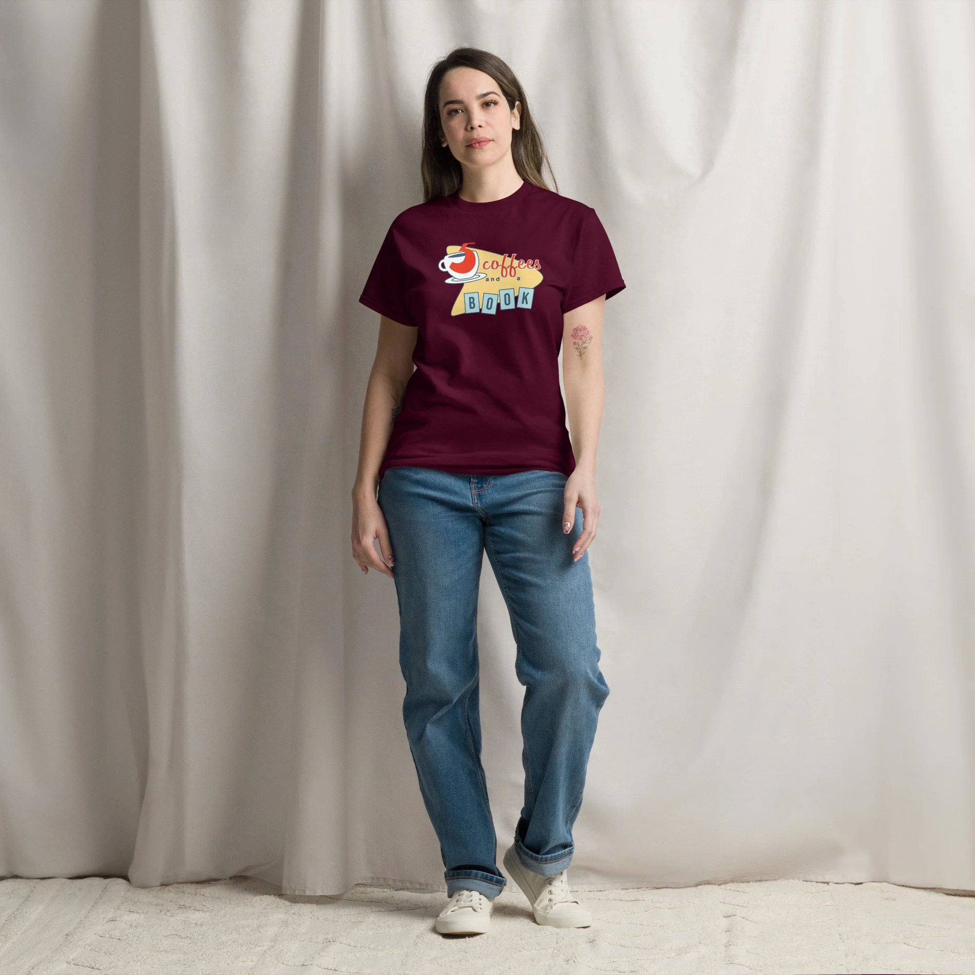 Five Coffees and a Book | unisex classic tee