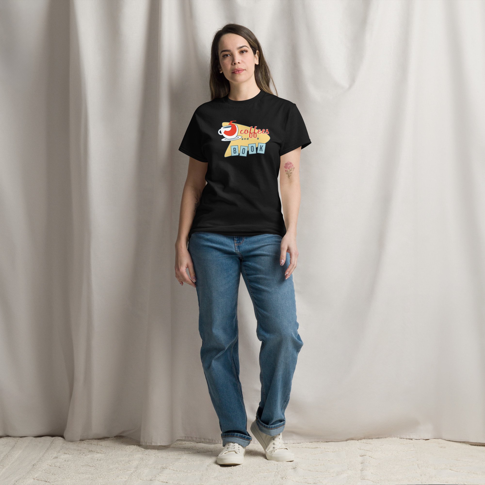 Five Coffees and a Book | unisex classic tee