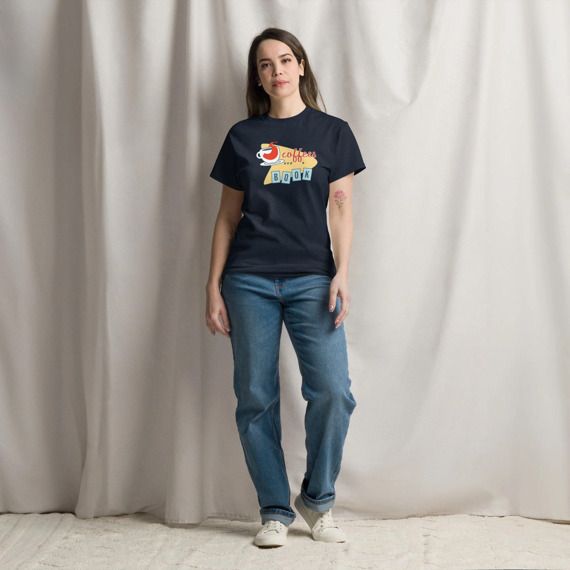 Five Coffees and a Book | unisex classic tee