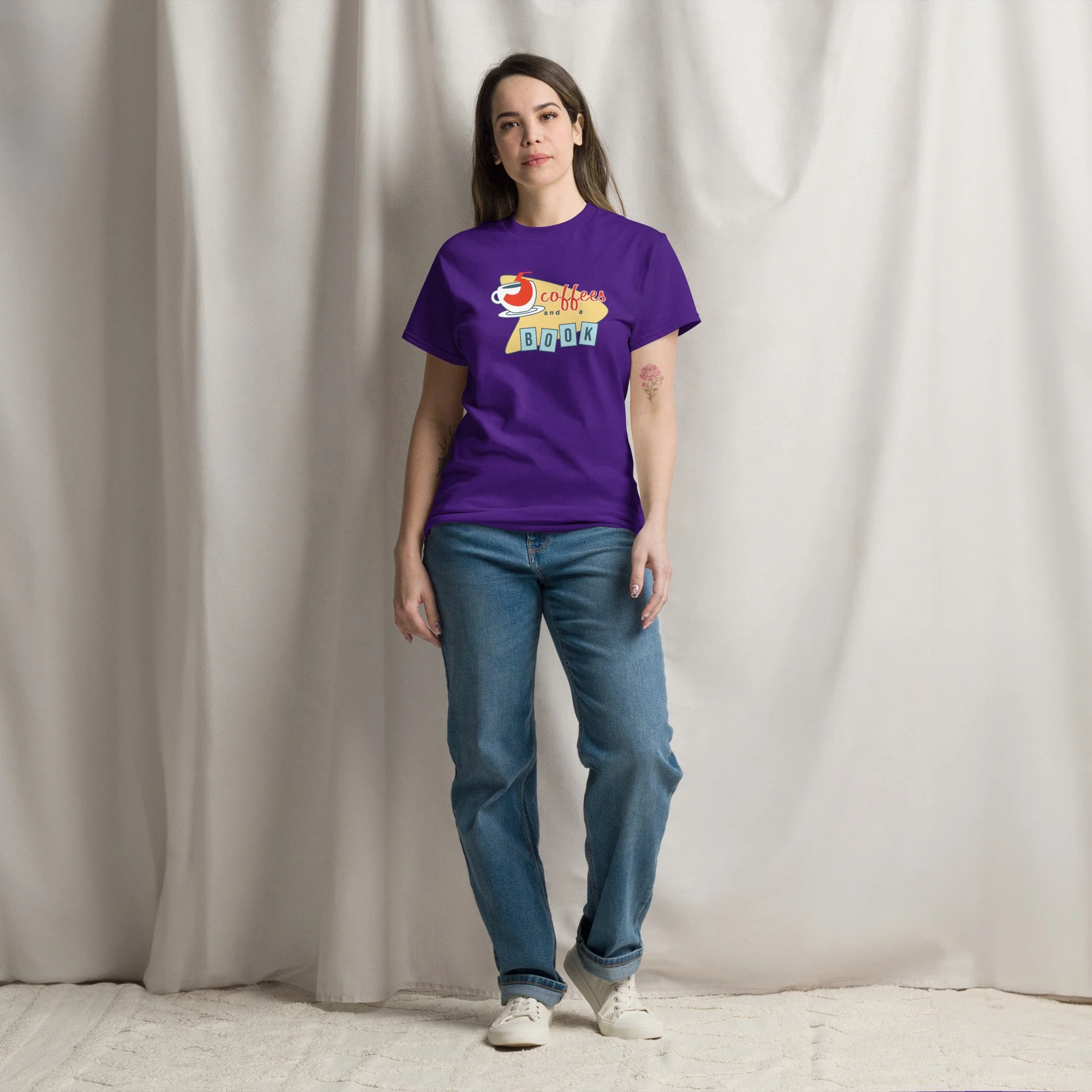 Five Coffees and a Book | unisex classic tee