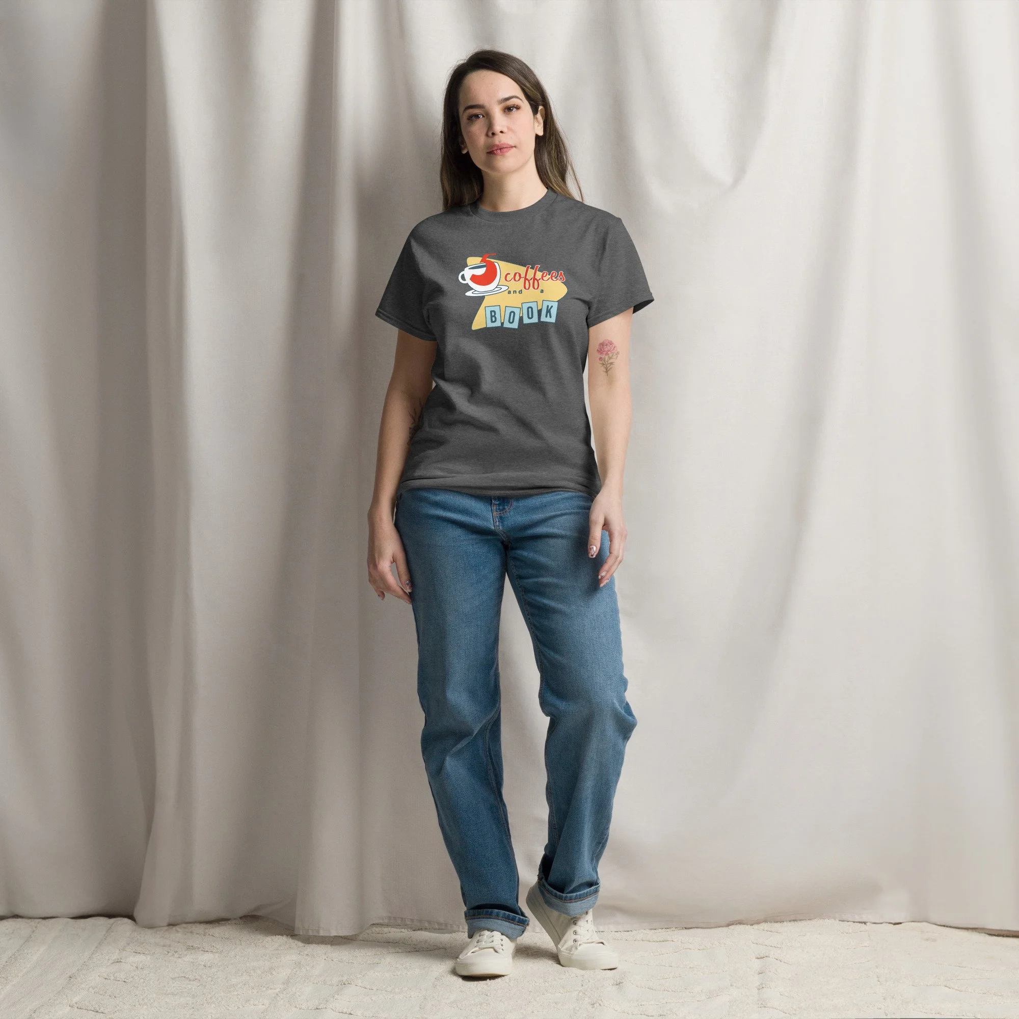 Five Coffees and a Book | unisex classic tee