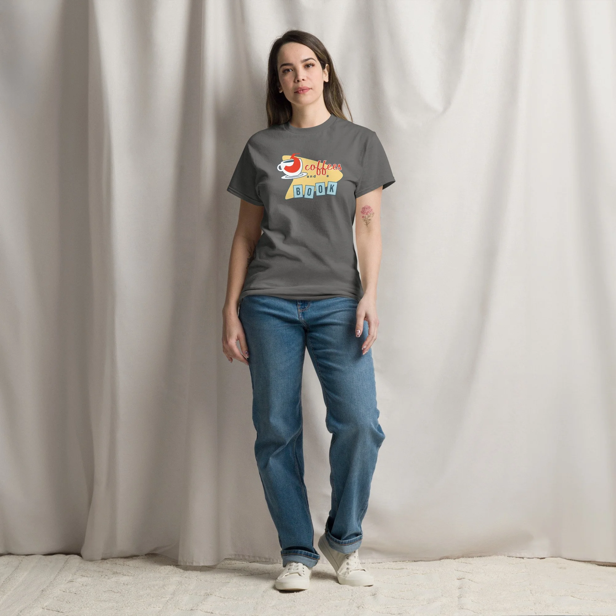 Five Coffees and a Book | unisex classic tee