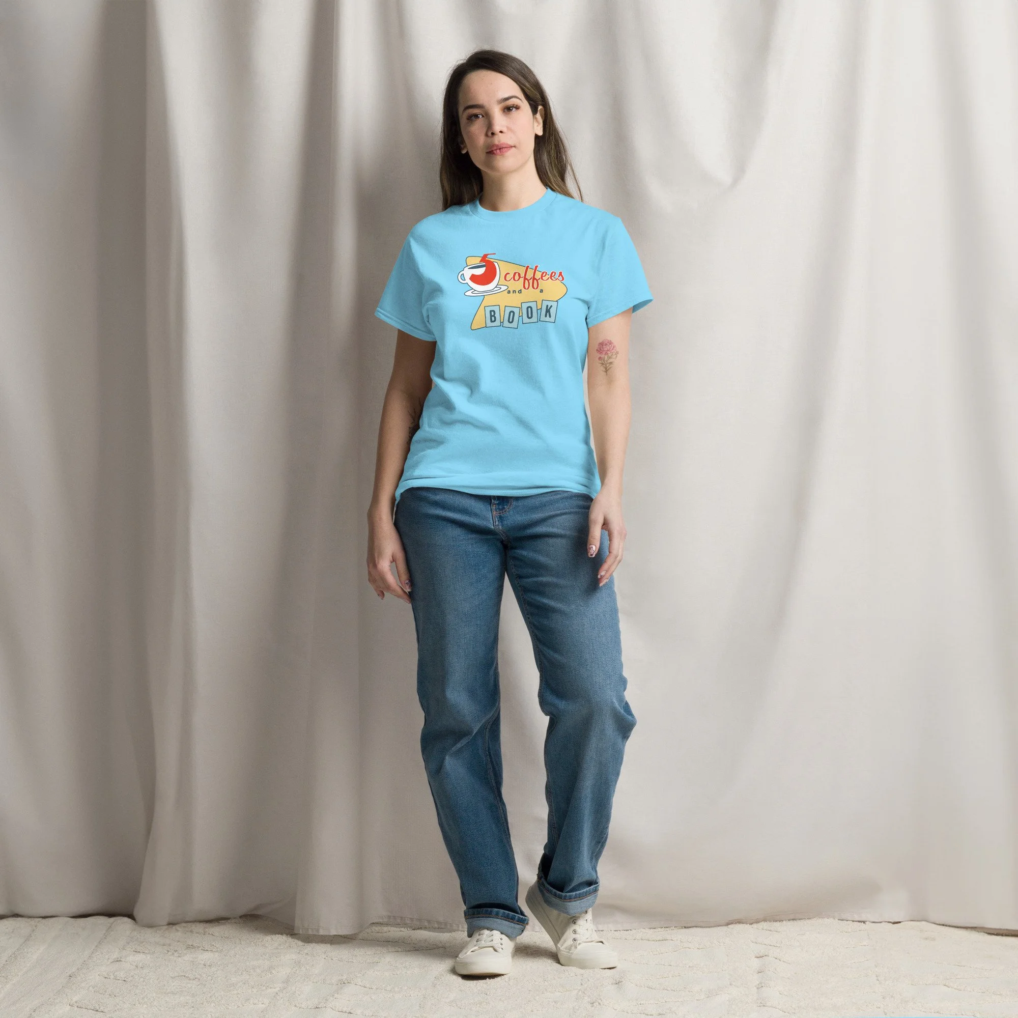 Five Coffees and a Book | unisex classic tee