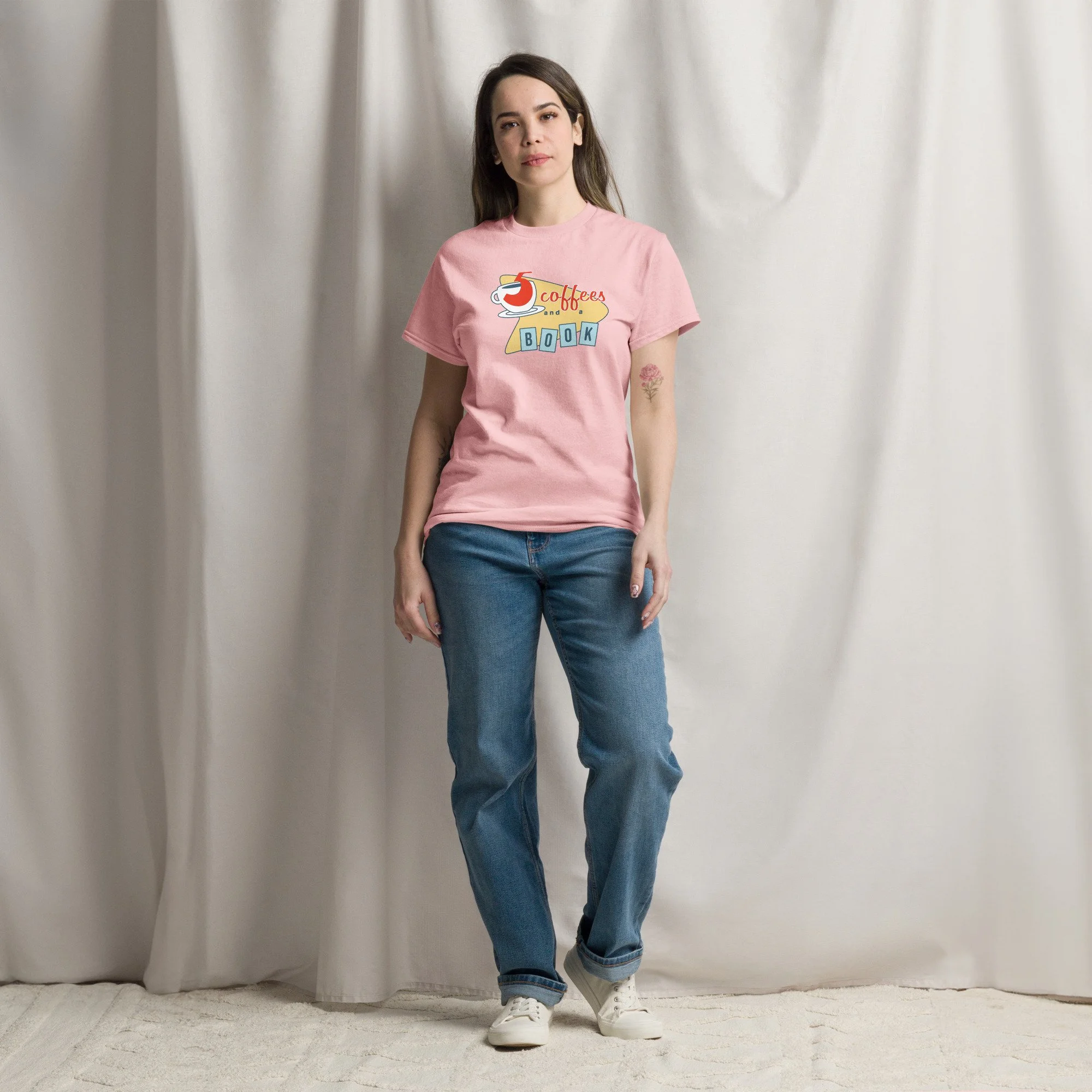 Five Coffees and a Book | unisex classic tee