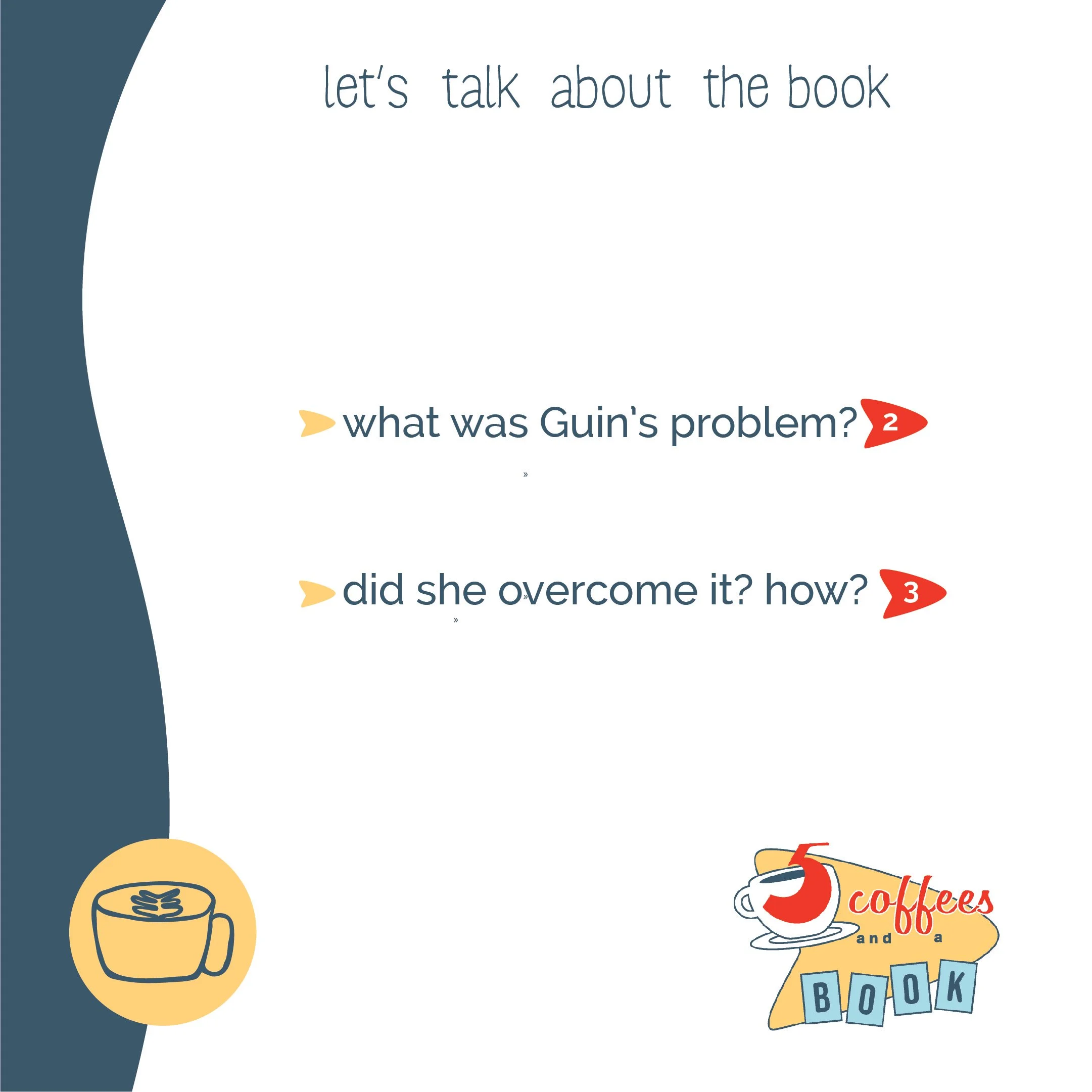 2. the book never reveals the specific origin of
Guin’s darkness. but how we move forward is not
necessarily tied into how we got here. everyone
has different reasons for their darkness —
sometimes it’s something that’s happened to
them, sometimes it
