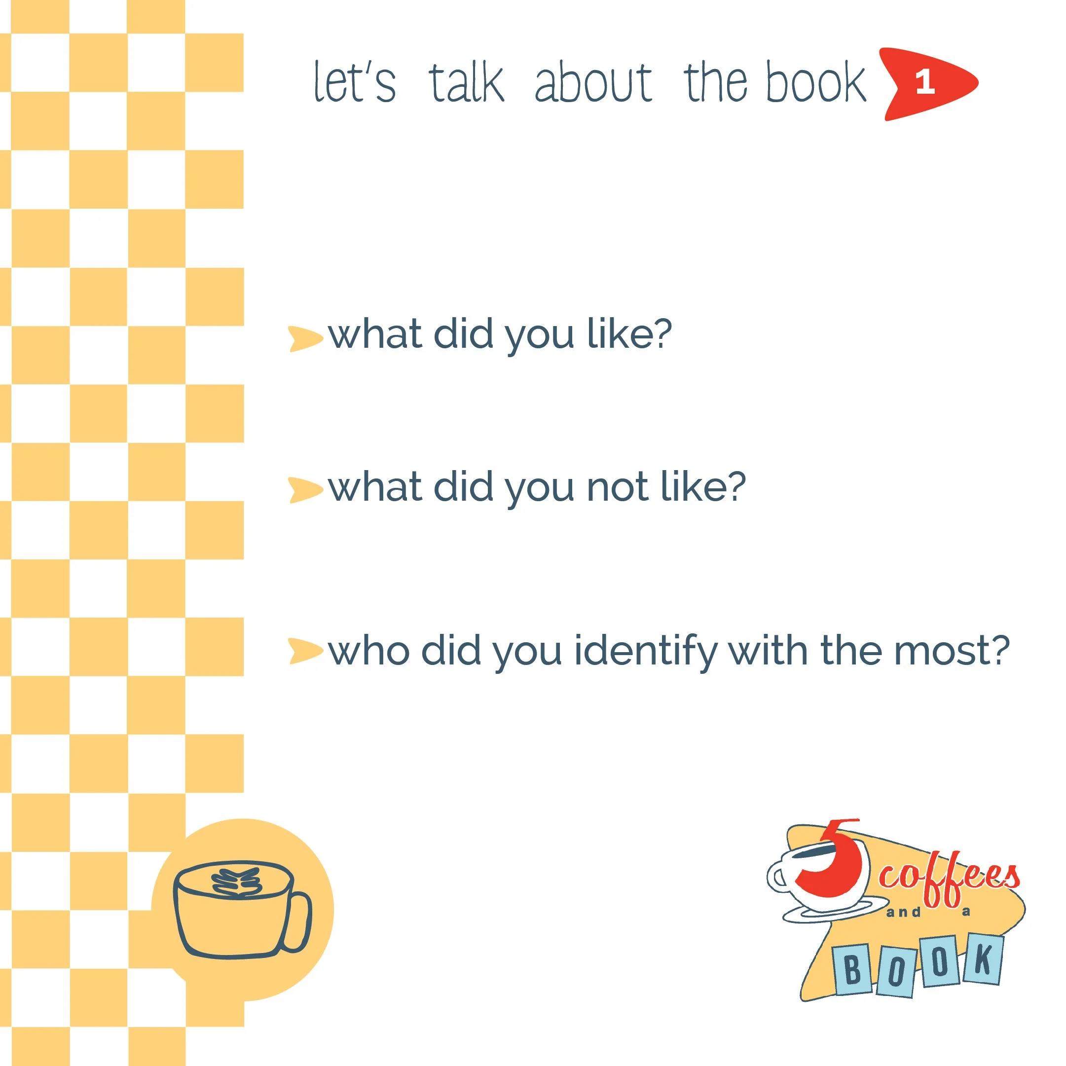 1. in talking about the book, people will probably
talk about some of their own stuff. great! keep
bringing it back to the book this week, but don’t
discourage people from talking about their own
journey. that’s the whole point of the groups.