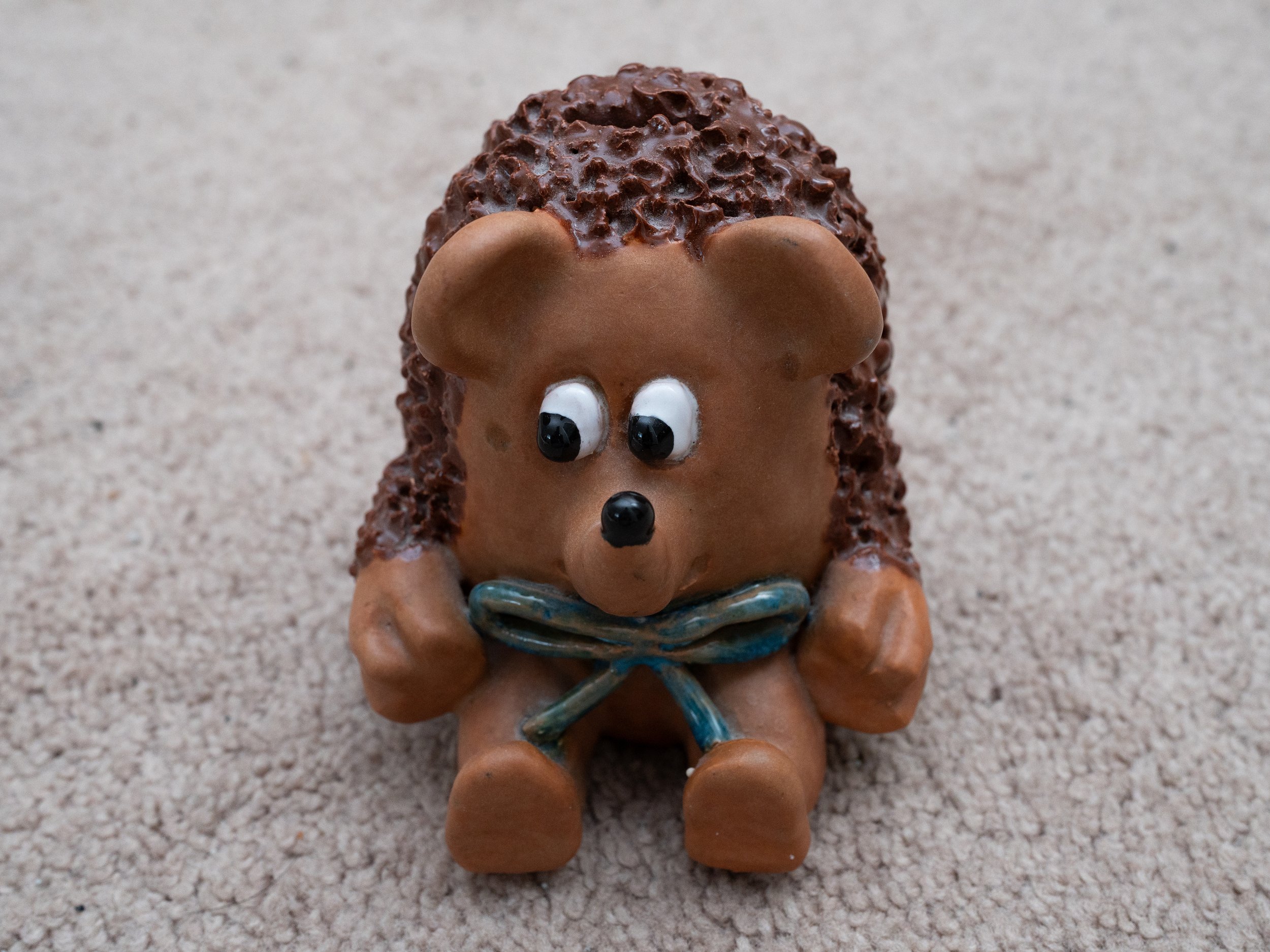 Hedgehog Piggybank - Mr. Hedgy (Clay + Glazed)