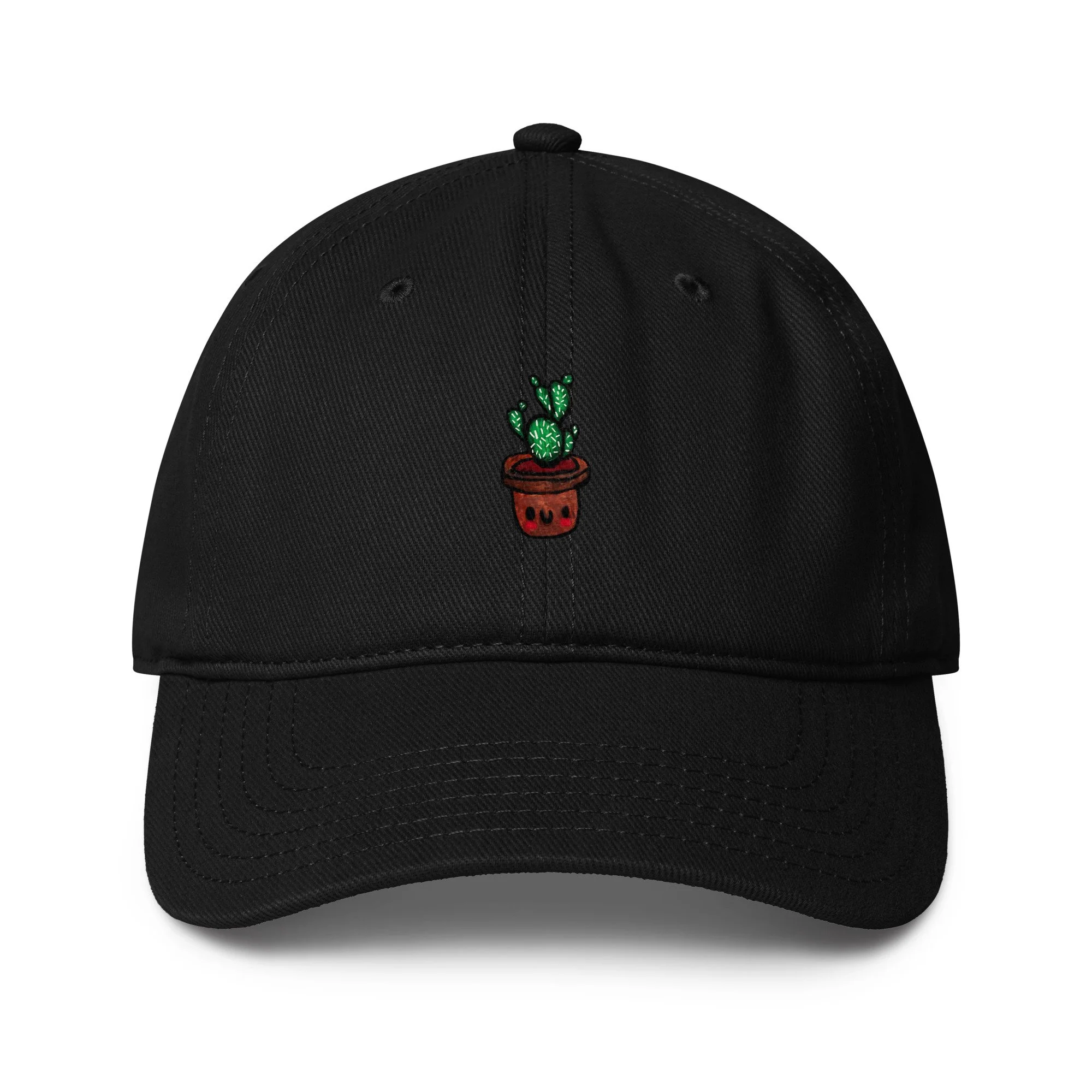 Tiny Cactus Friend Hat (Black)