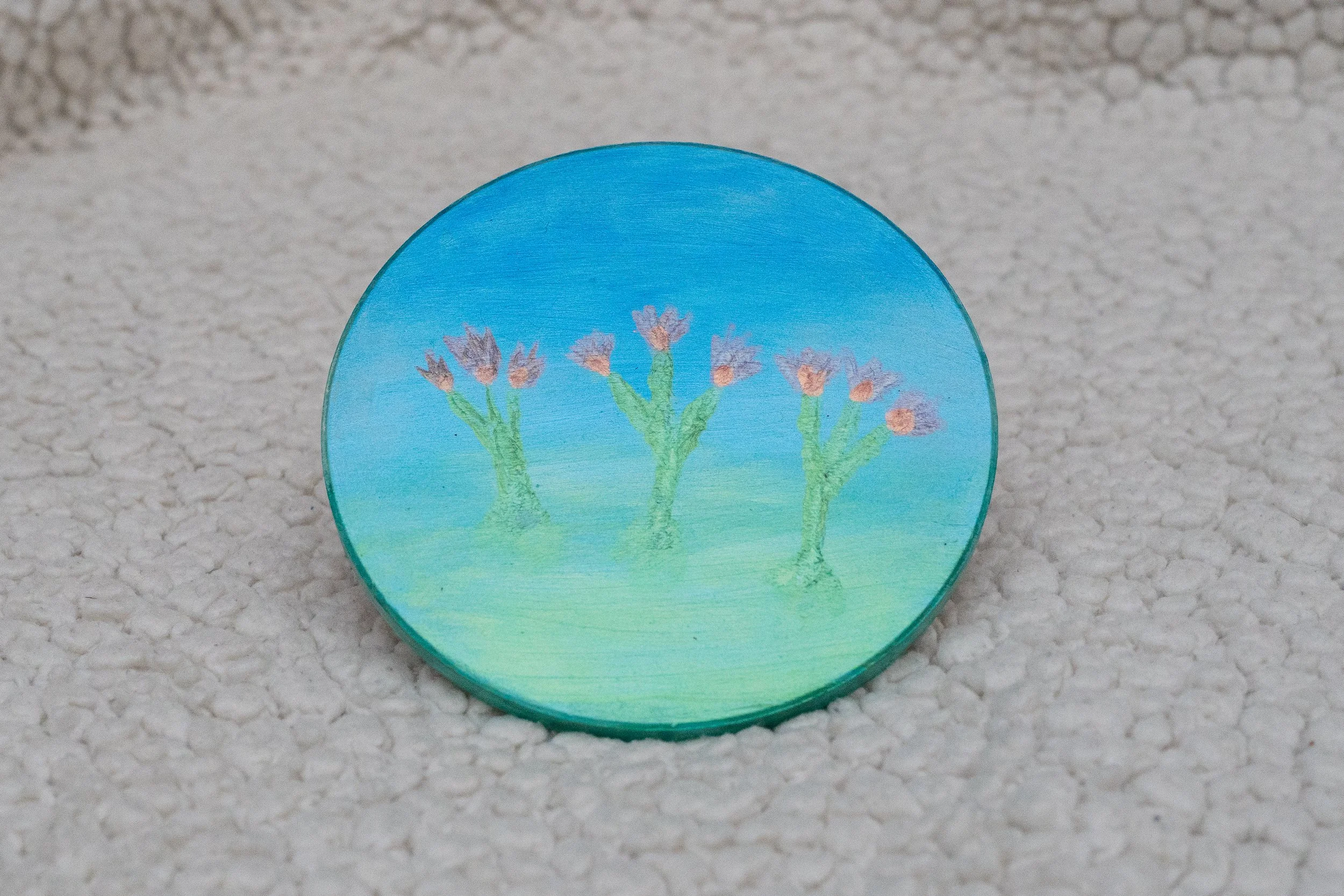 Coaster - Flowers (Acrylic)