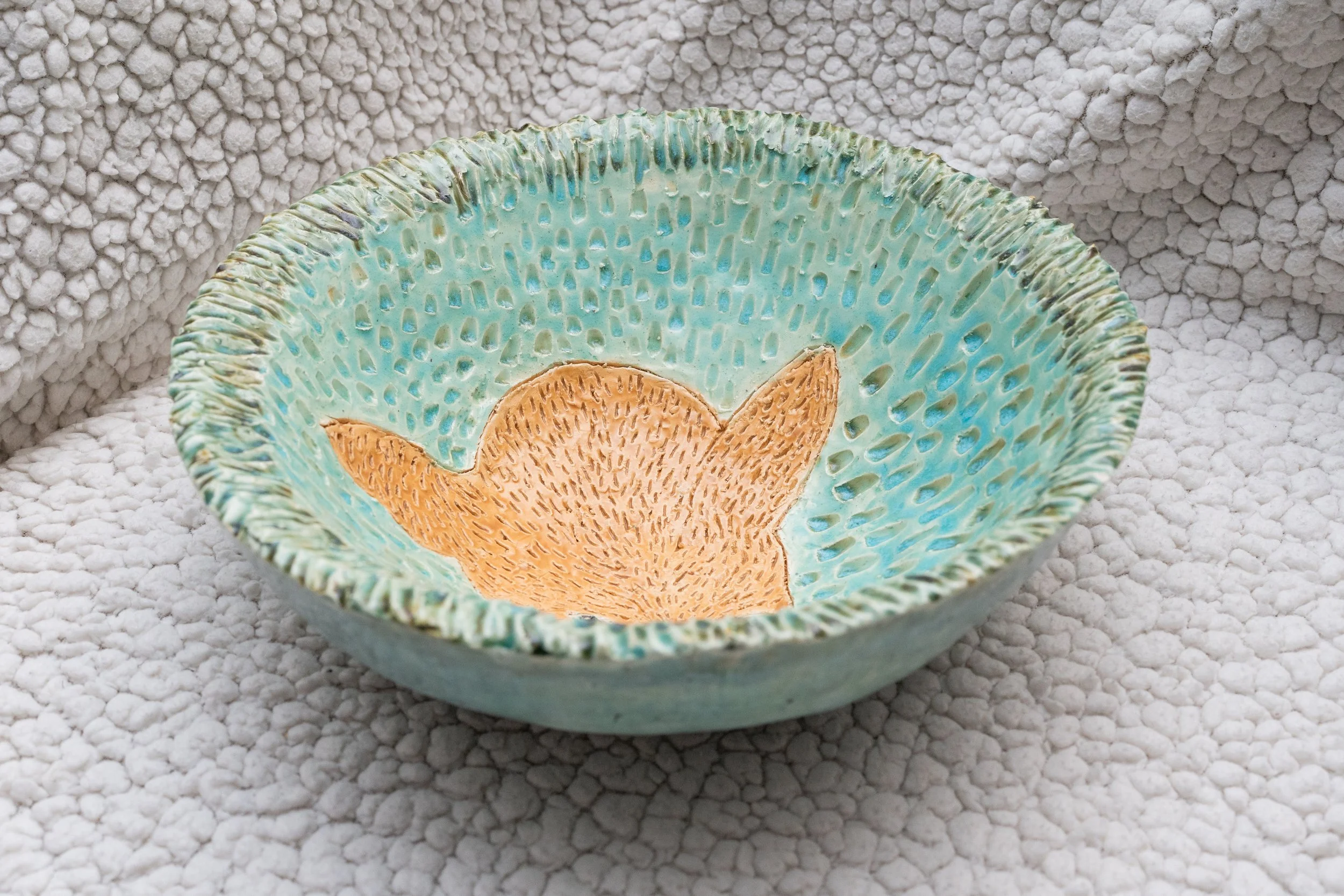'Jag' Bowl (Clay + Glazed) - Honorable Mention 2014 Art Scholastics 