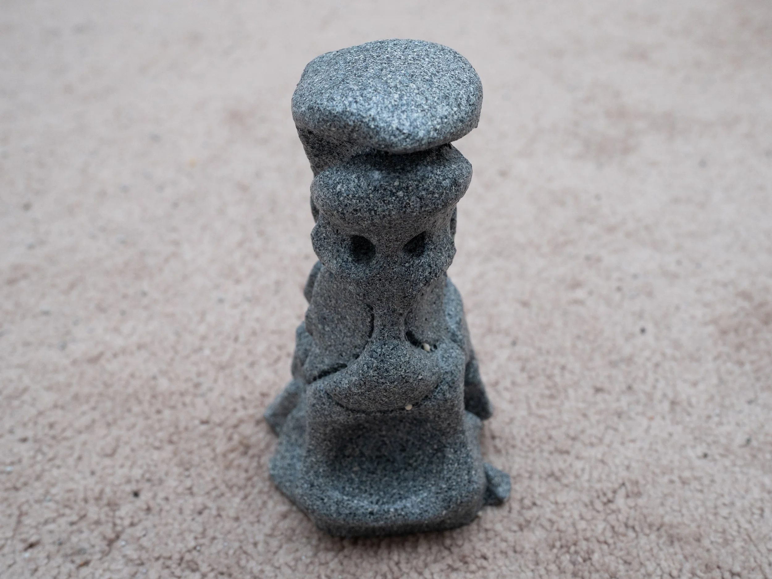 "You could put it on Easter Island and everyone will think it's just a miniature one." - My Art Teacher 2016 (Clay + Glazed) 