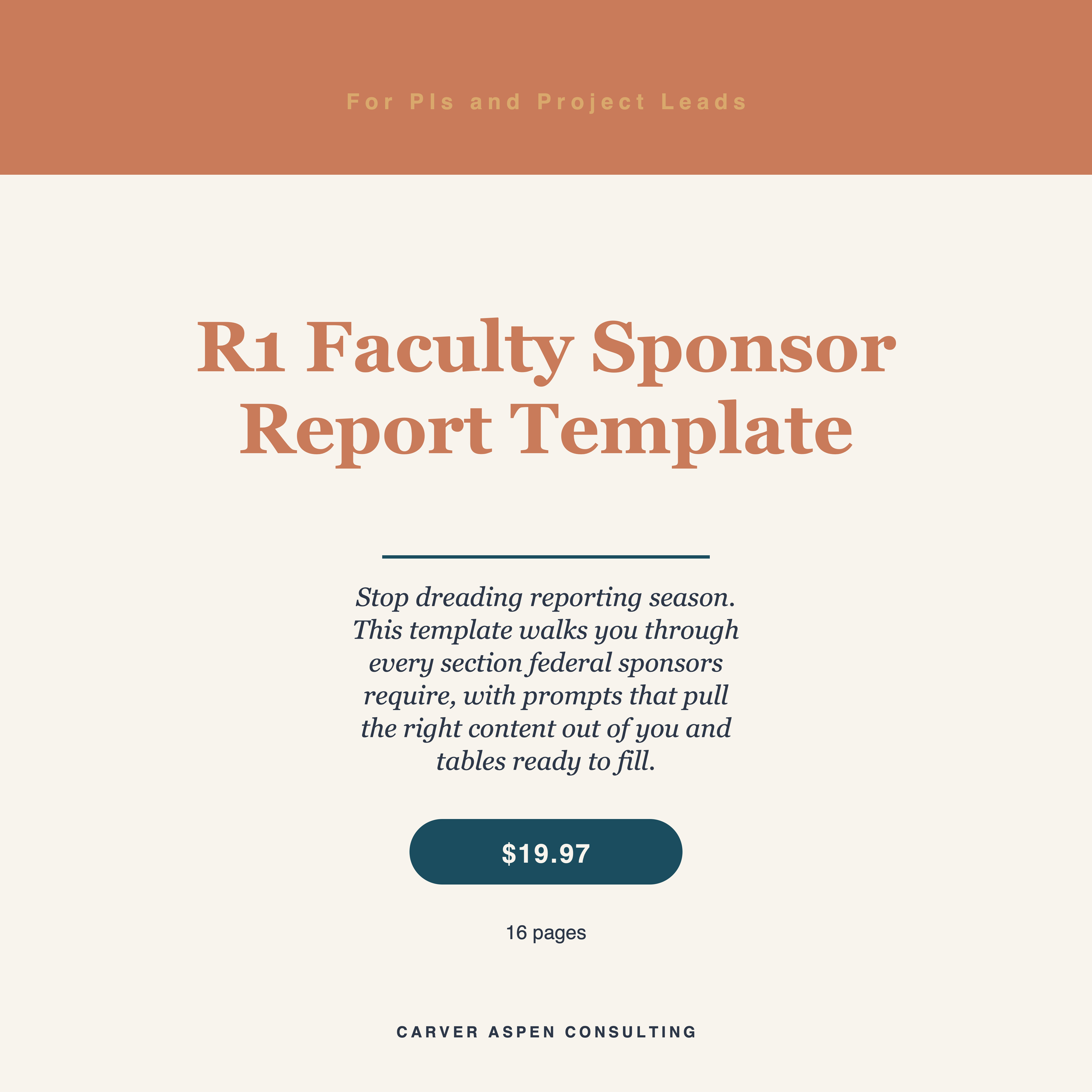 R1 Faculty Sponsor Report Template