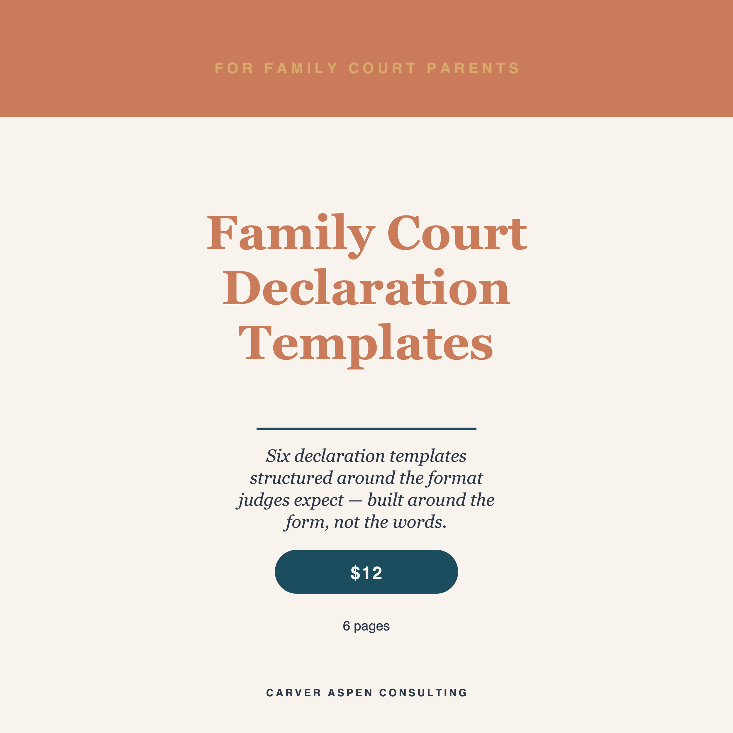Family Court Declaration Templates