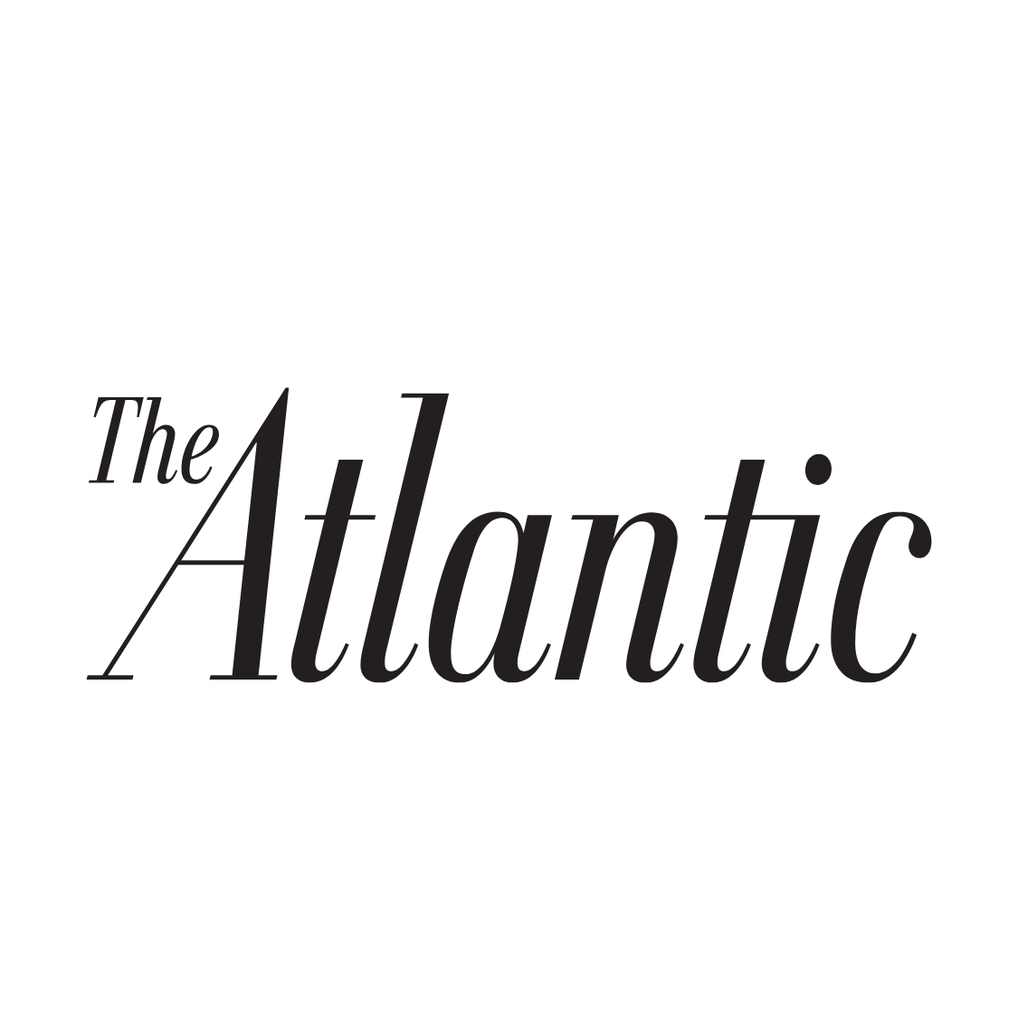 The logo of The Atlantic magazine with the words 'The Atlantic' in black and grey text.