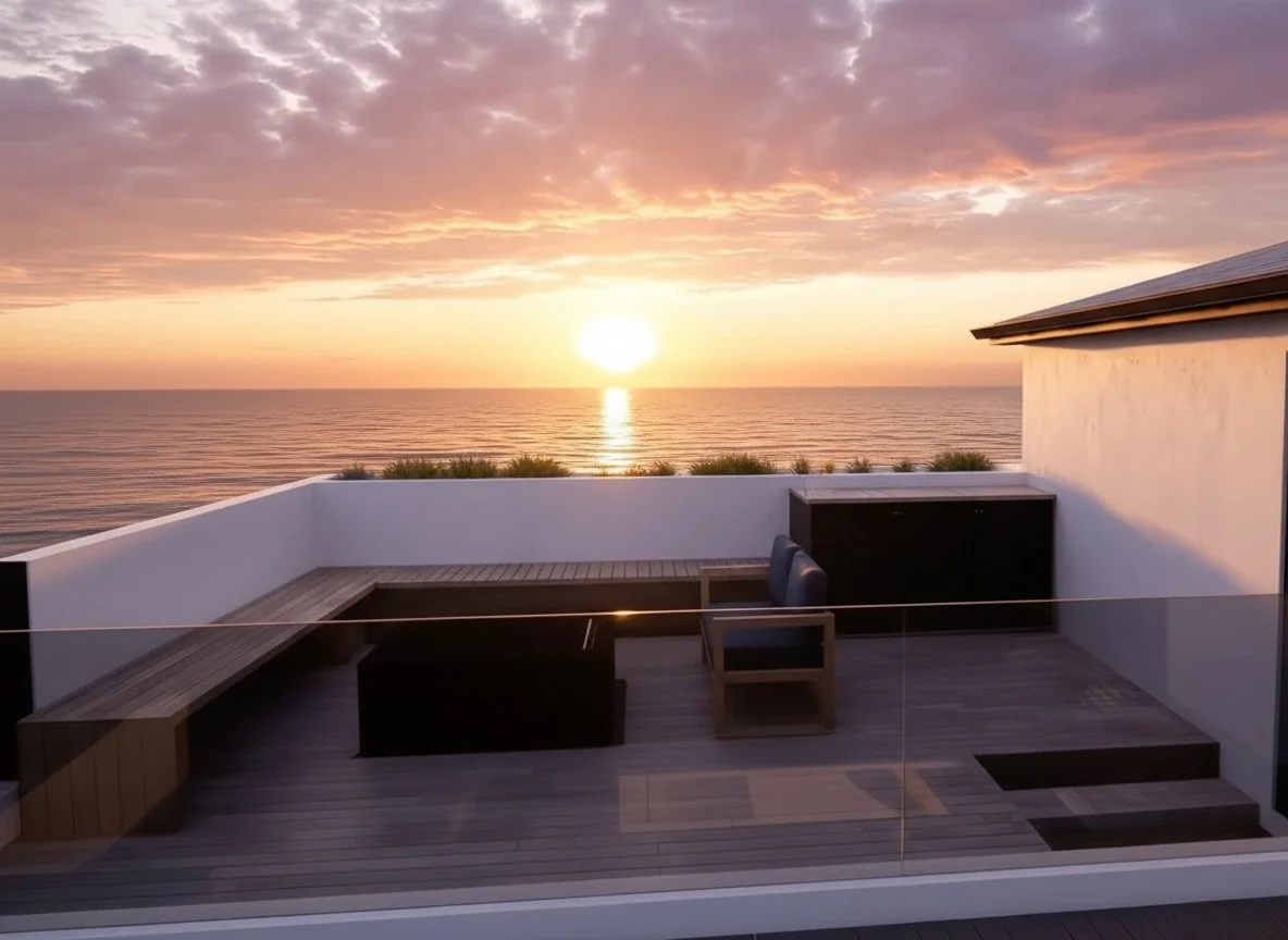 Digital Rendering - Ocean view terrace
