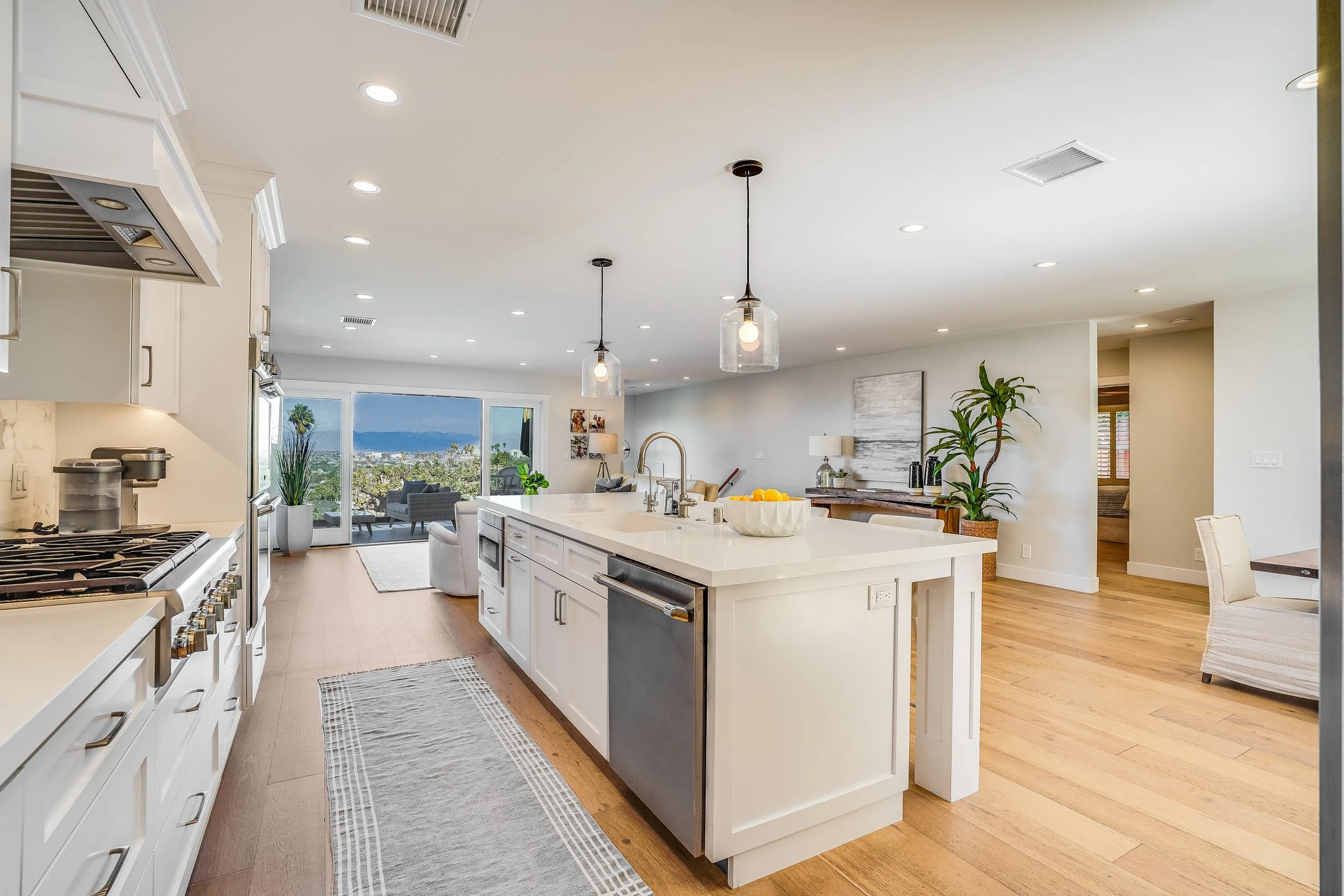 Open concept chef's kitchen