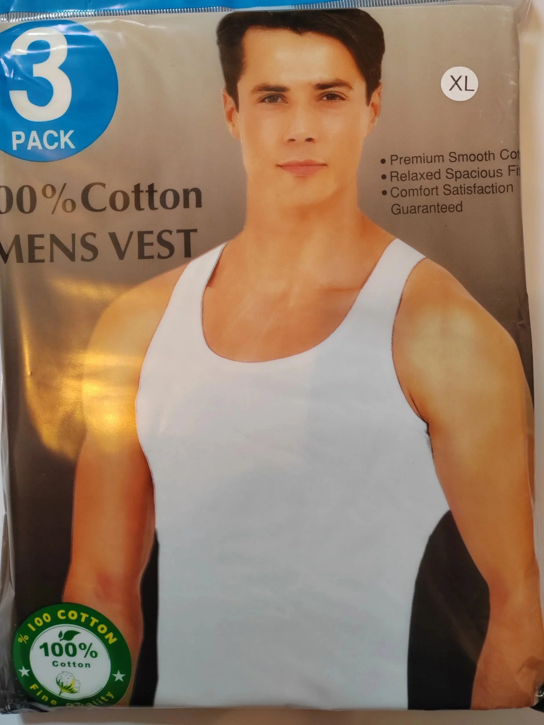 Men’s Triple-Pack Cotton Vests
