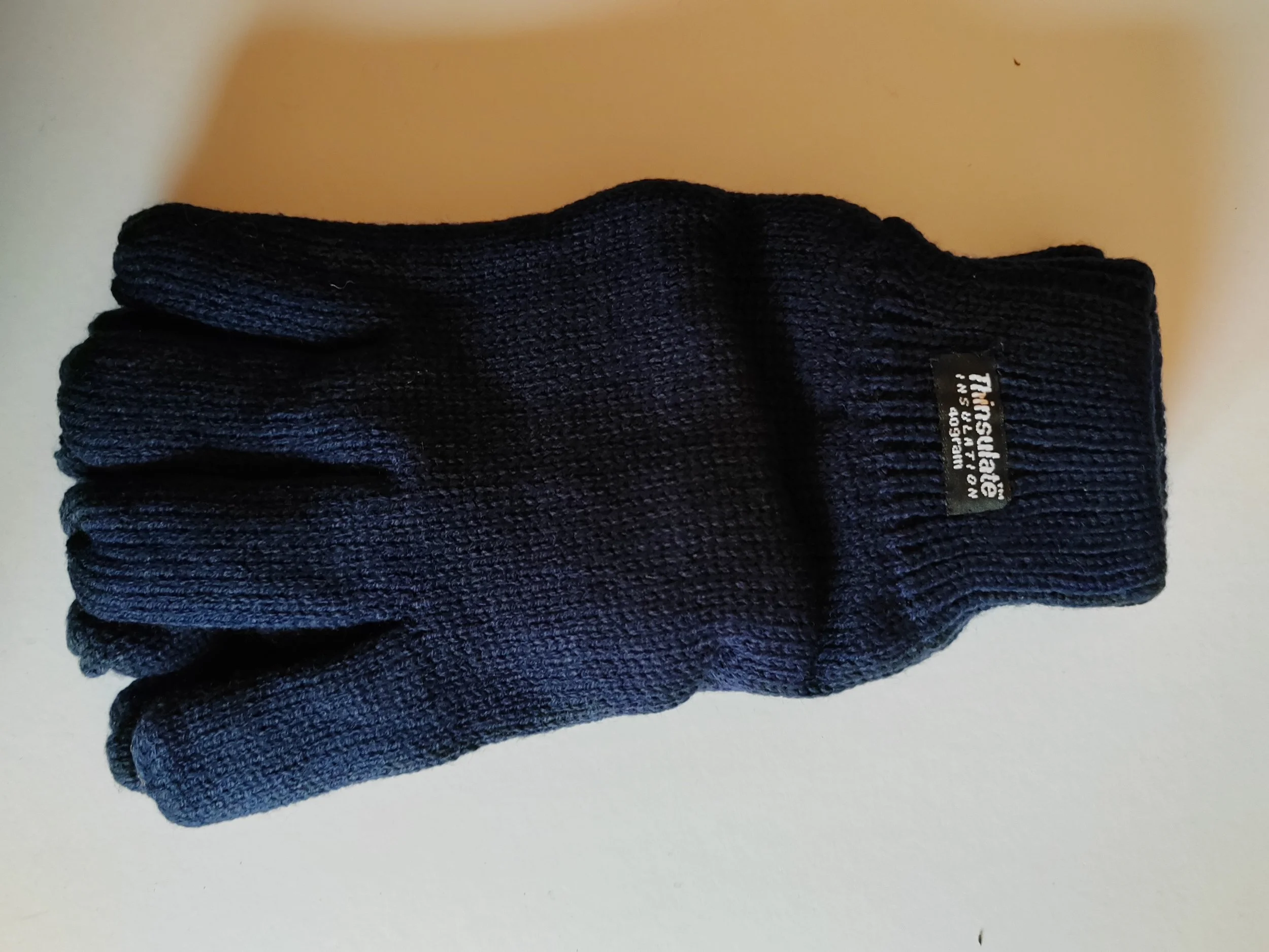 Mens Thinsulate “Big Hand” Thermal Gloves – Navy