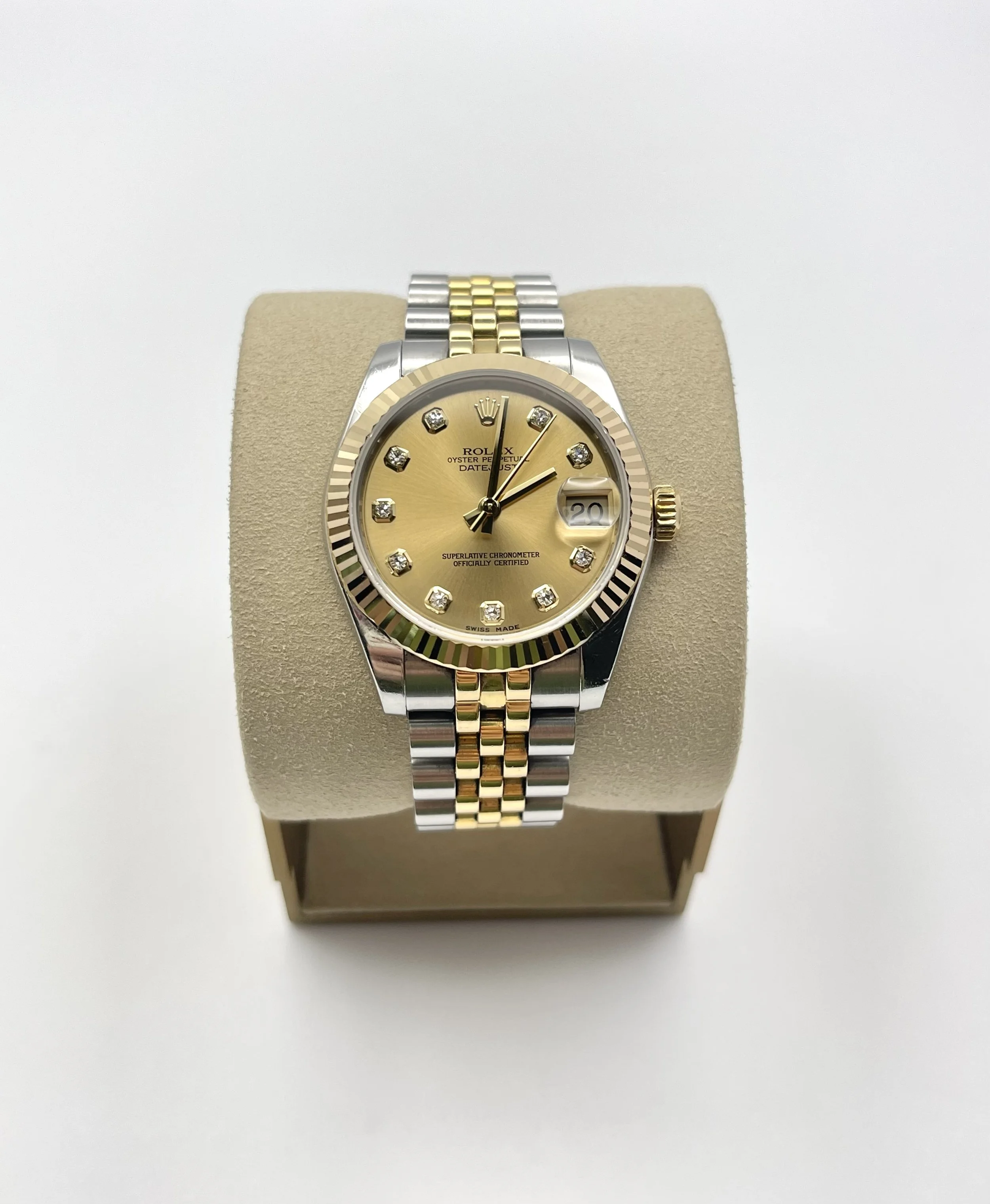 Datejust two tone jubilee champagne Diamond dial | 31mm