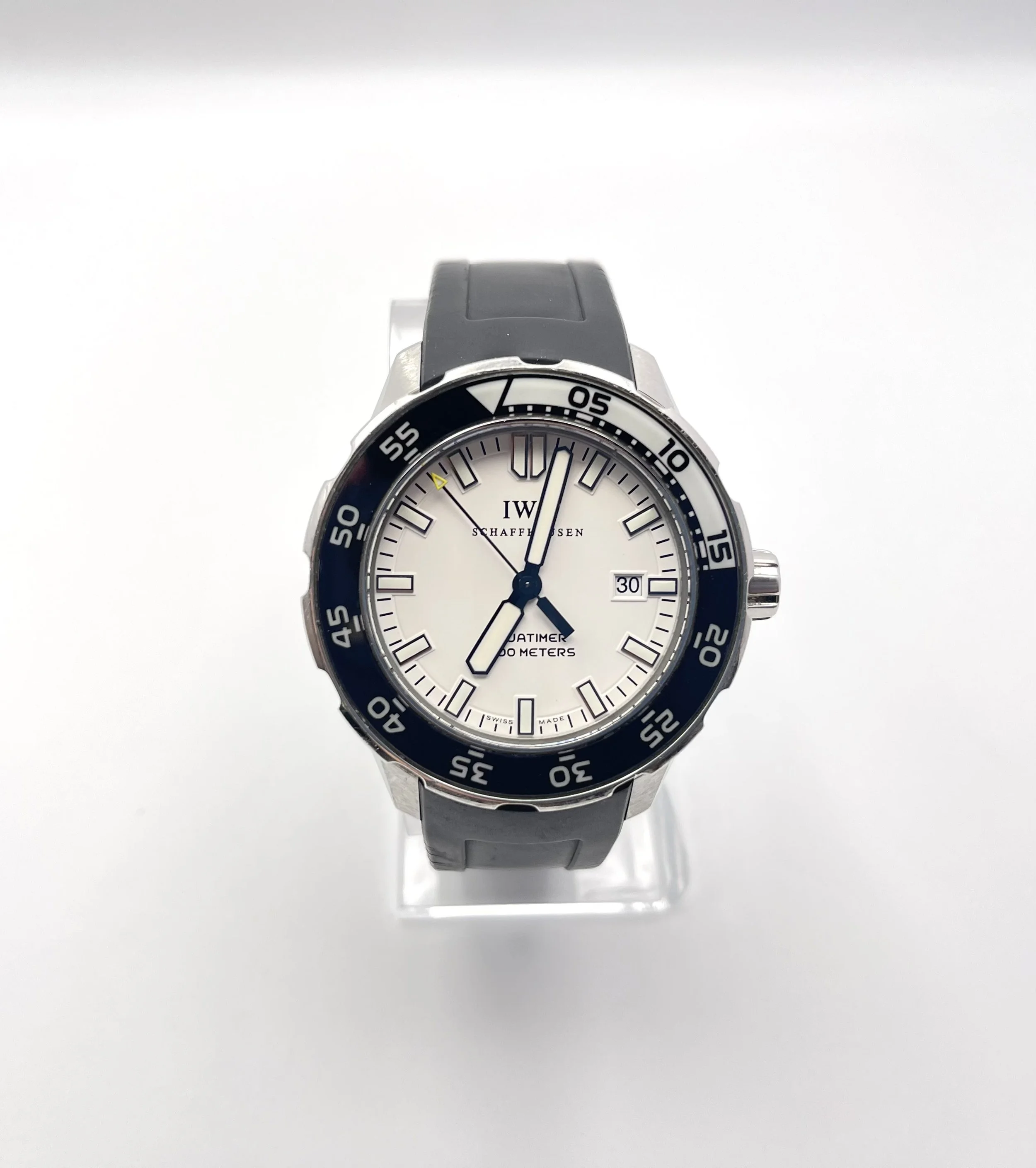 IWC Aquatimer 2000 Automatic White Dial Black Rubber Strap IW356805 | 44mm