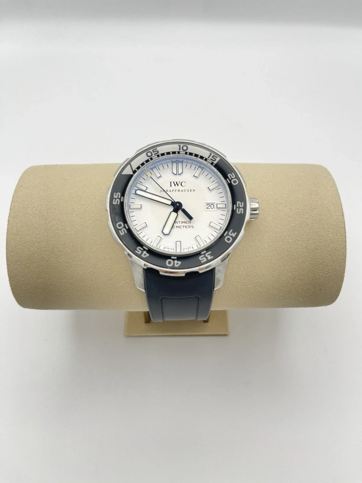 IWC Aquatimer 2000 Automatic White Dial Black Rubber Strap IW356805