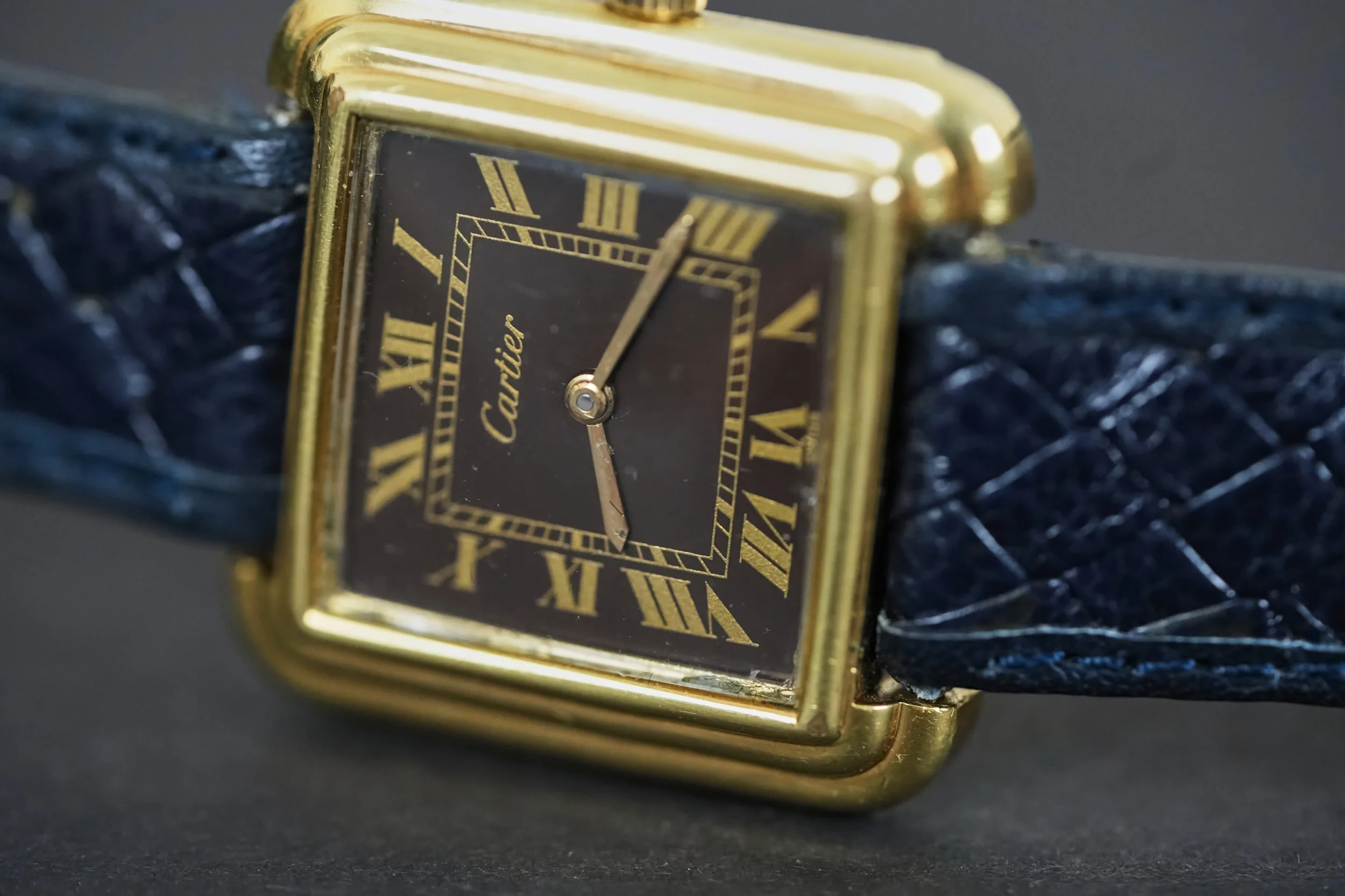 Cartier Stepped Tank Watch 28mm 18k Gold Elecroplated Wind Manual Ref. 5512117