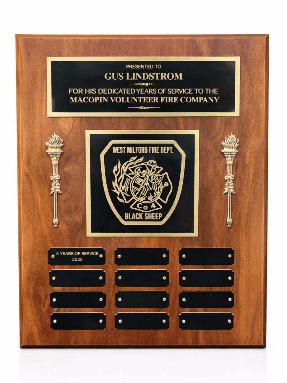 Torch Perpetual Plaque