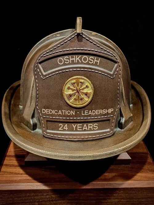 Solid Brass Fire Helmet