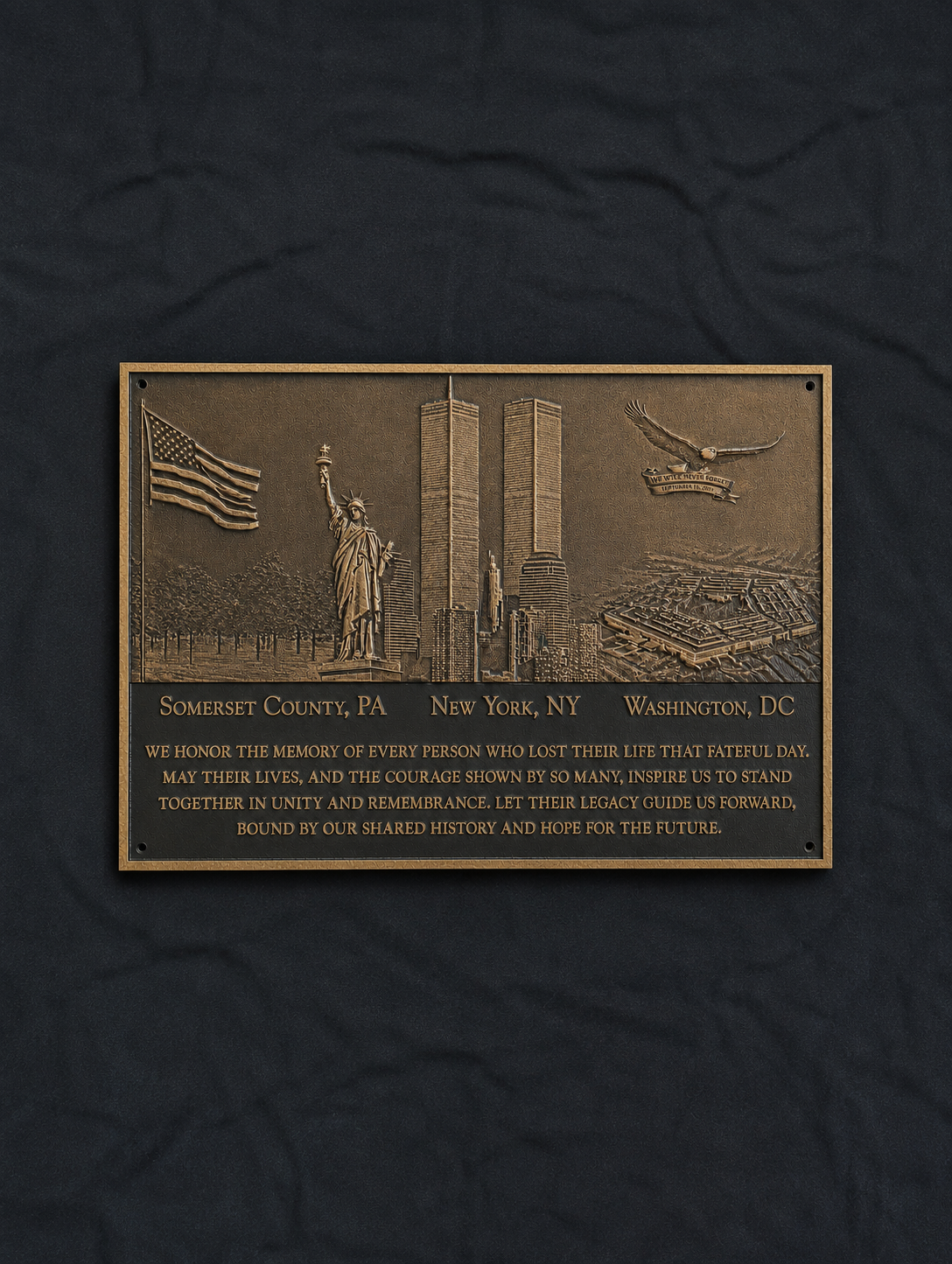 9/11 Memorial Plaque