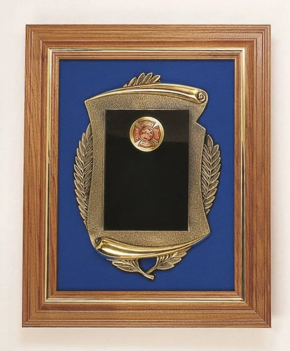 Framed Scroll Casting Plaque