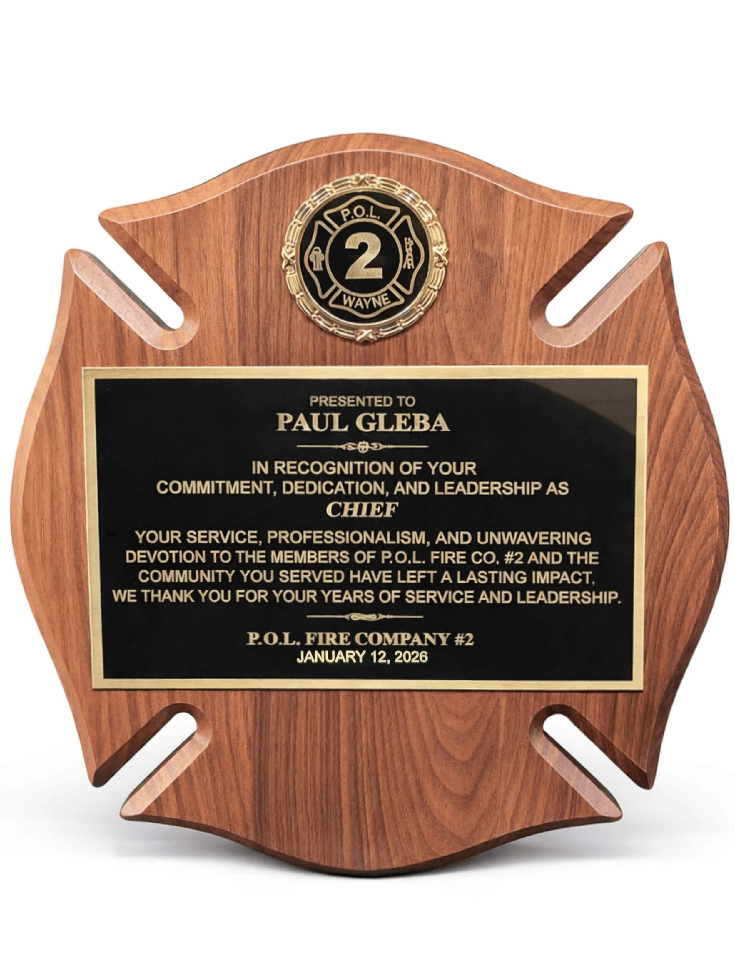 Maltese Cross Plaque 12