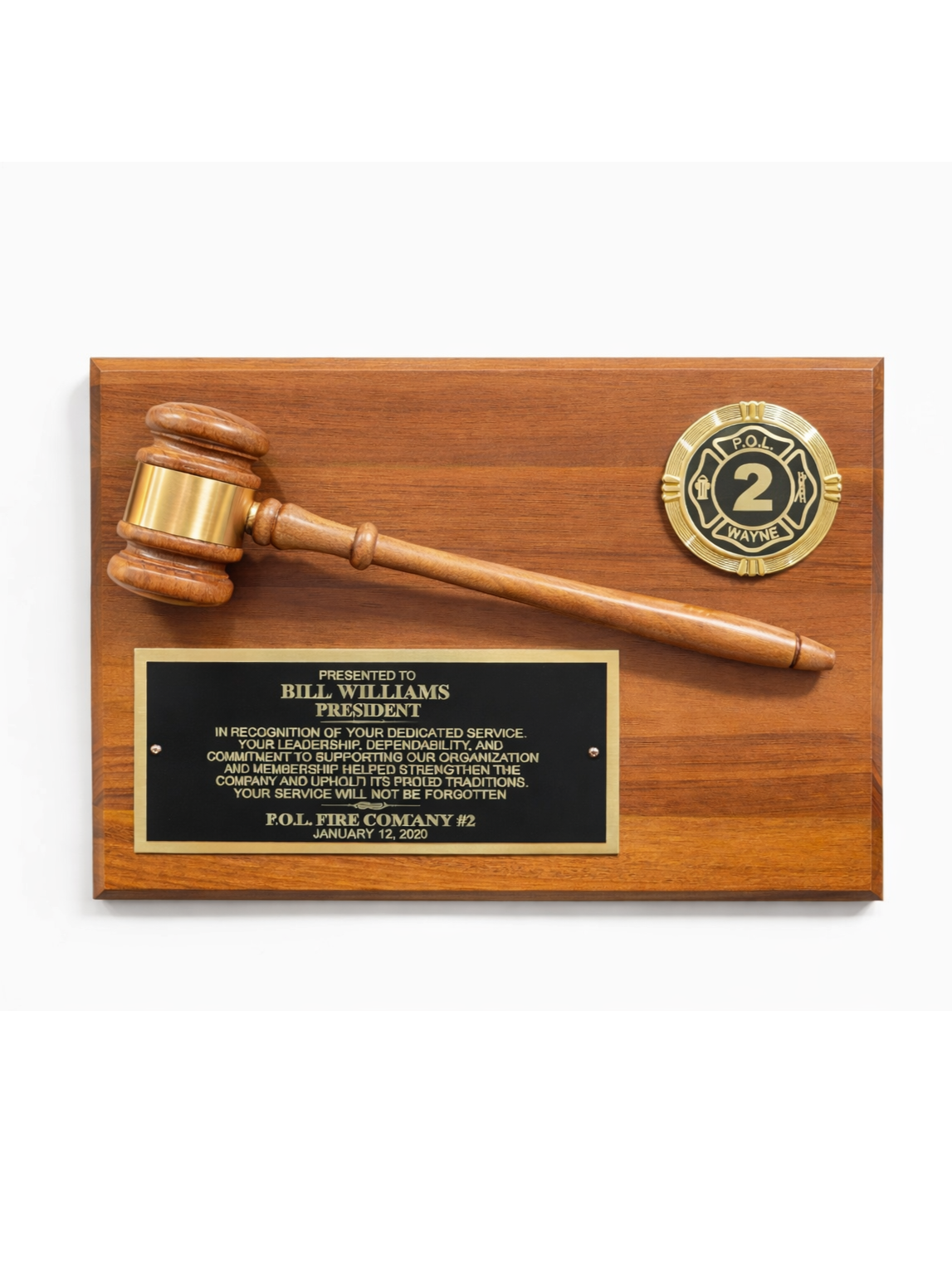 Med. Gavel Plaque