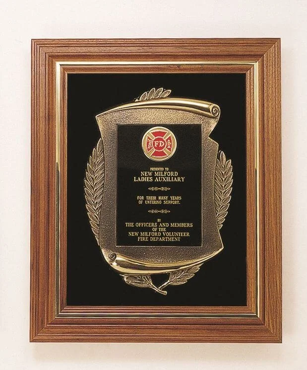 Framed Scroll Casting Plaque