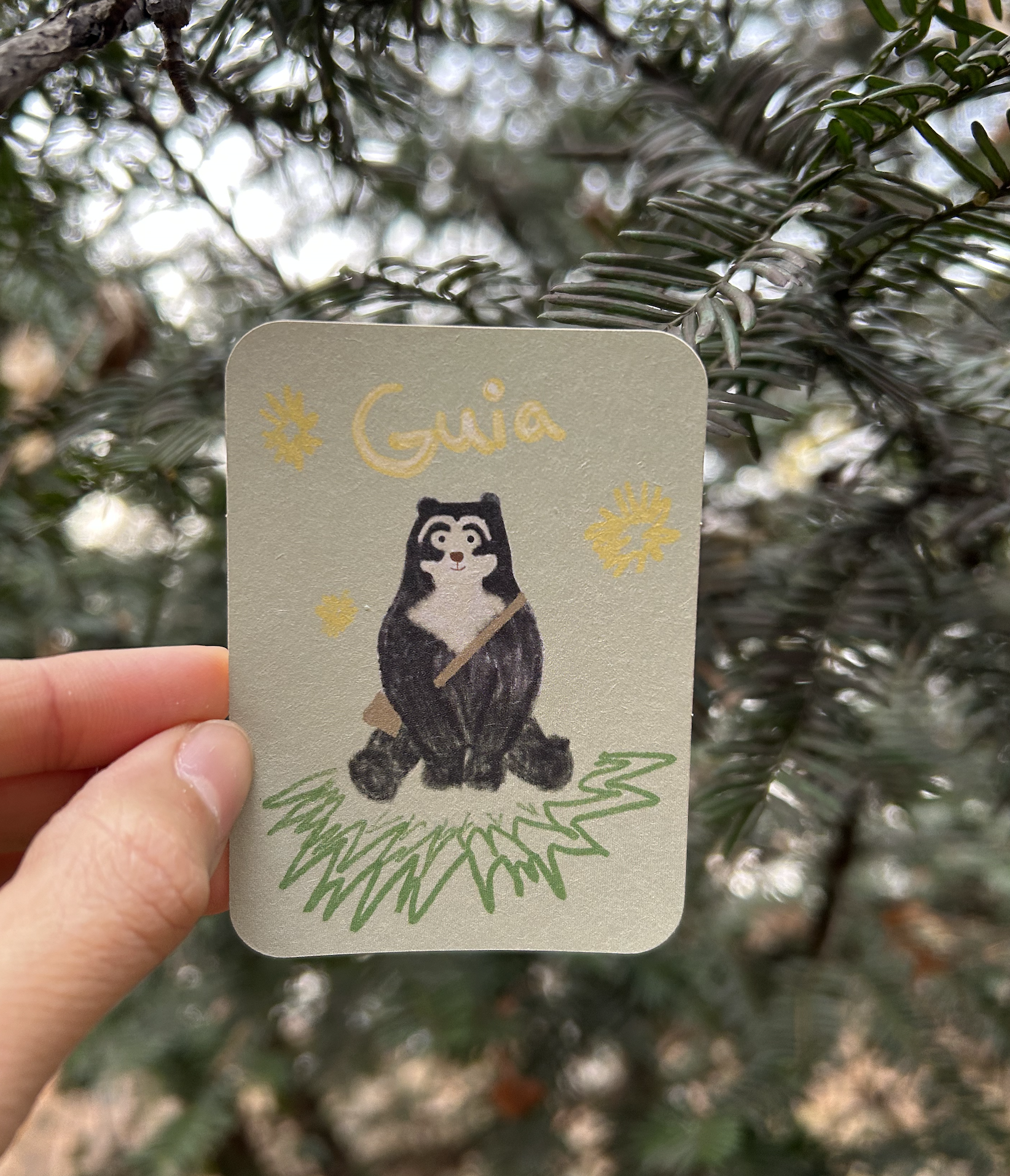 Guia (Andean Bear) on  'Dining Table' Sticker