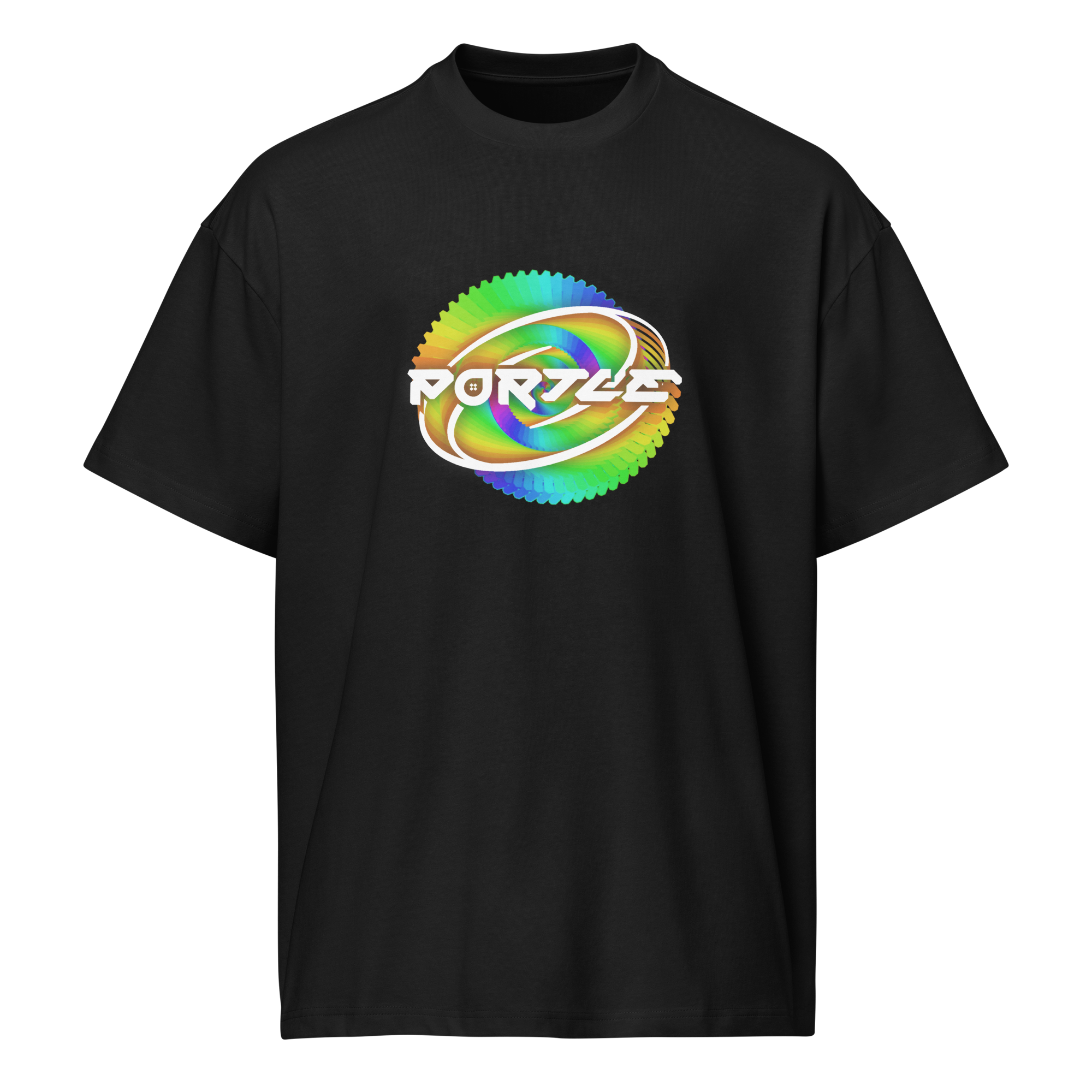 Portle Rainbow Tee - Black