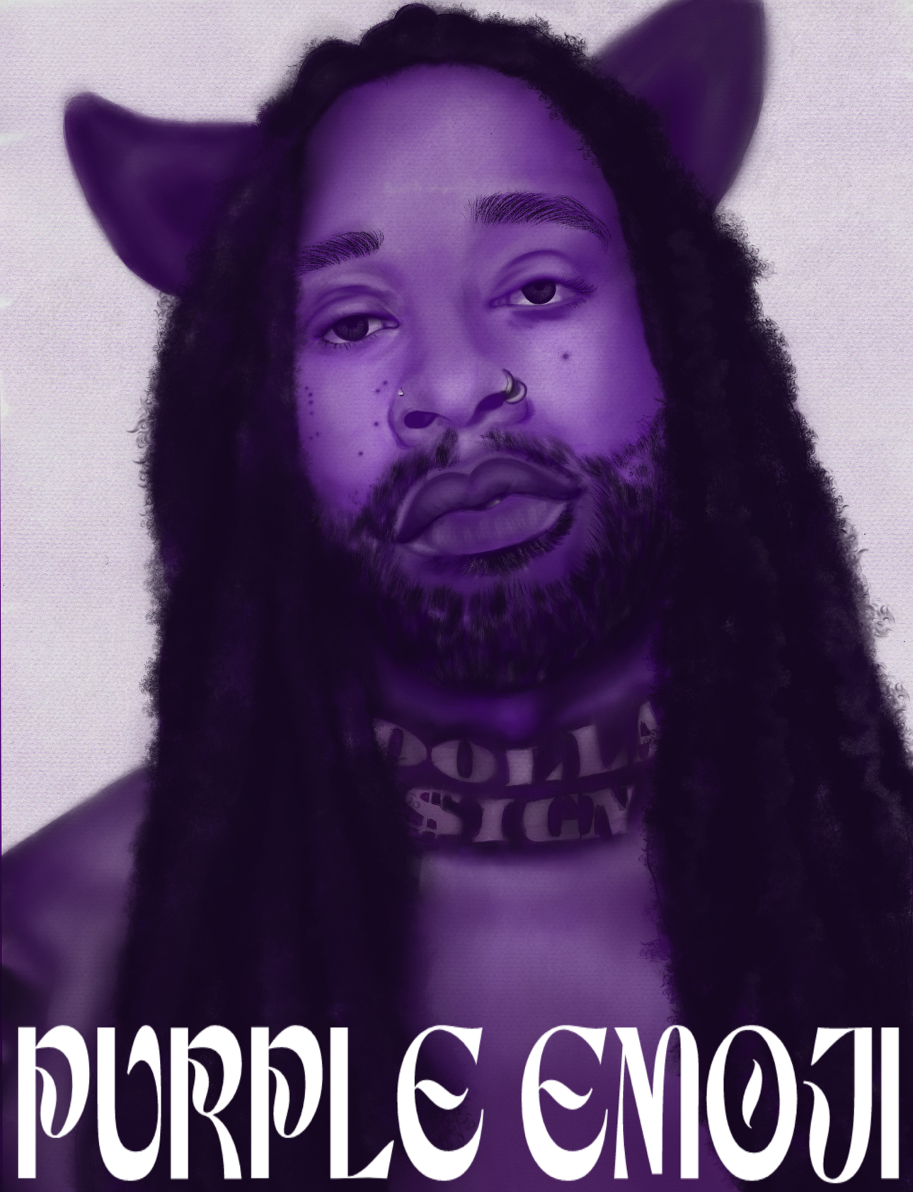 “Purple Emoji- TY Dolla $ign”- Art Print