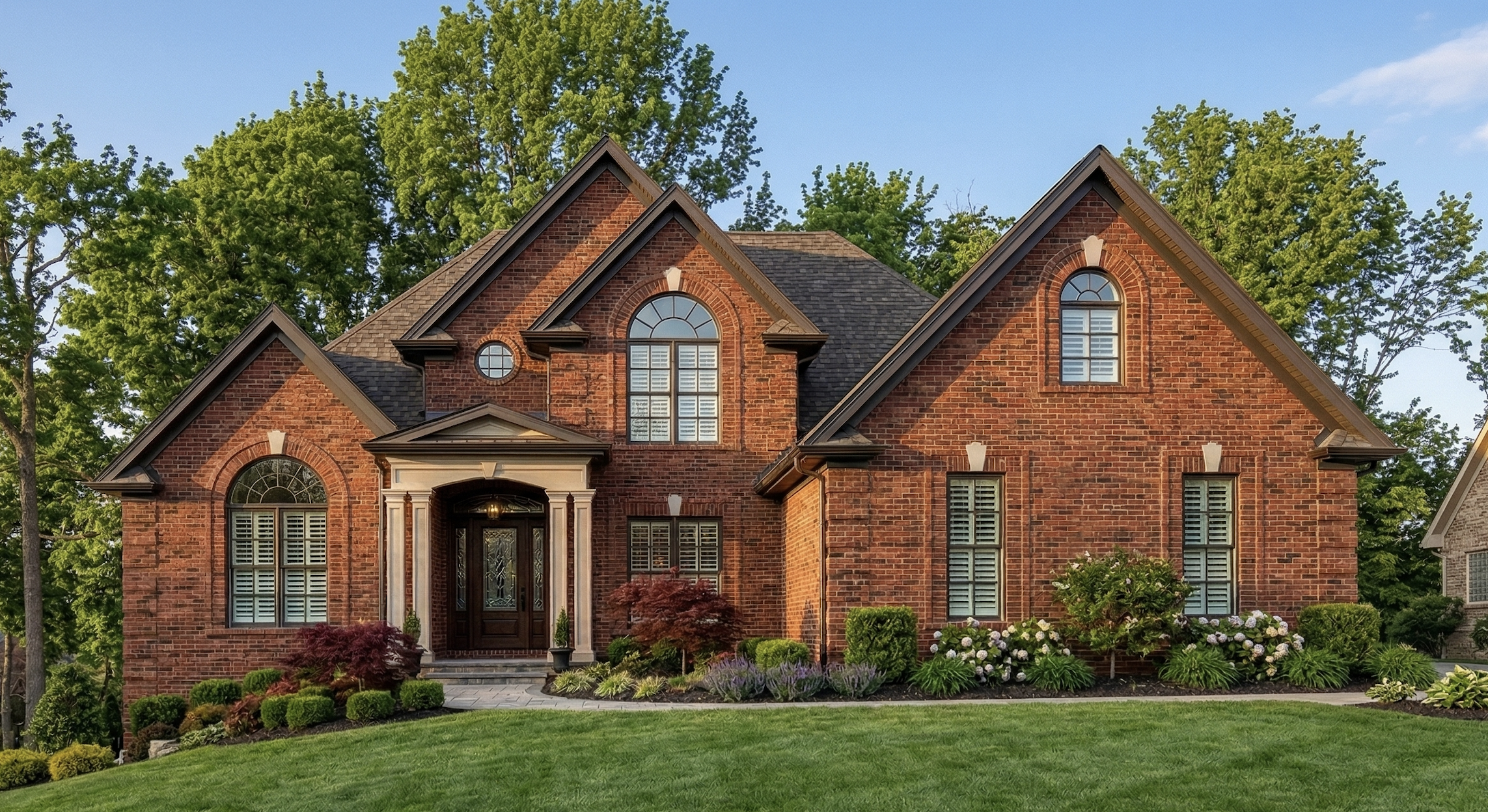 home exterior in Louisville Kentucky during spring showing ideal timing to sell a home