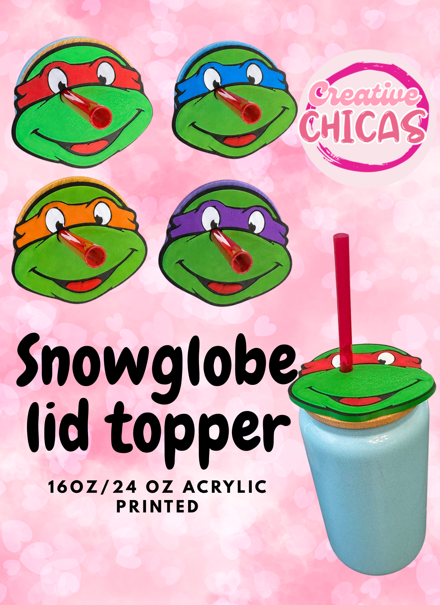 NINJA TURTLE Lid Topper