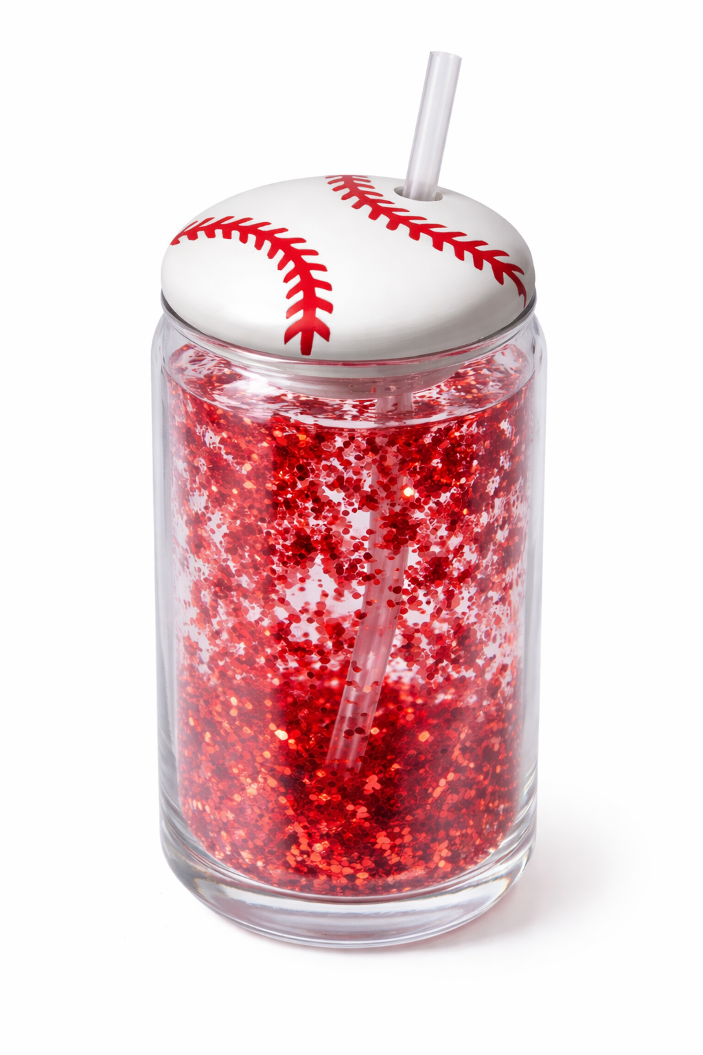 Red glitter snowglobe tumbler with baseball lid.png