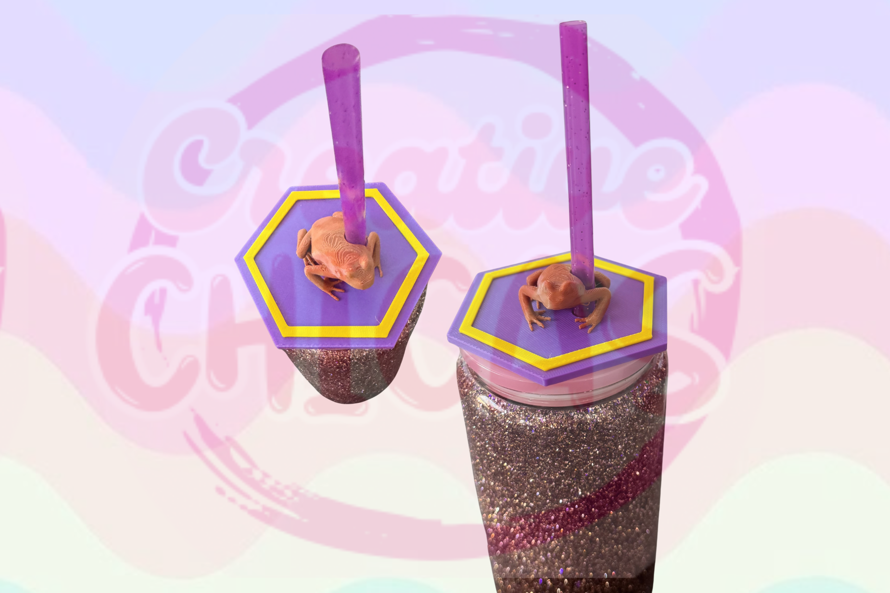 Chocolate Frog  Snowglobe Lid Topper