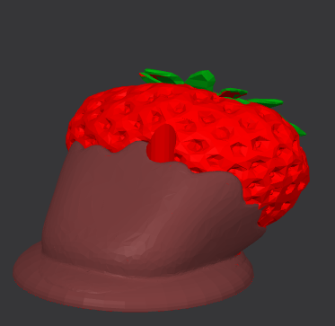 Strawberry Chocolate Topper STL