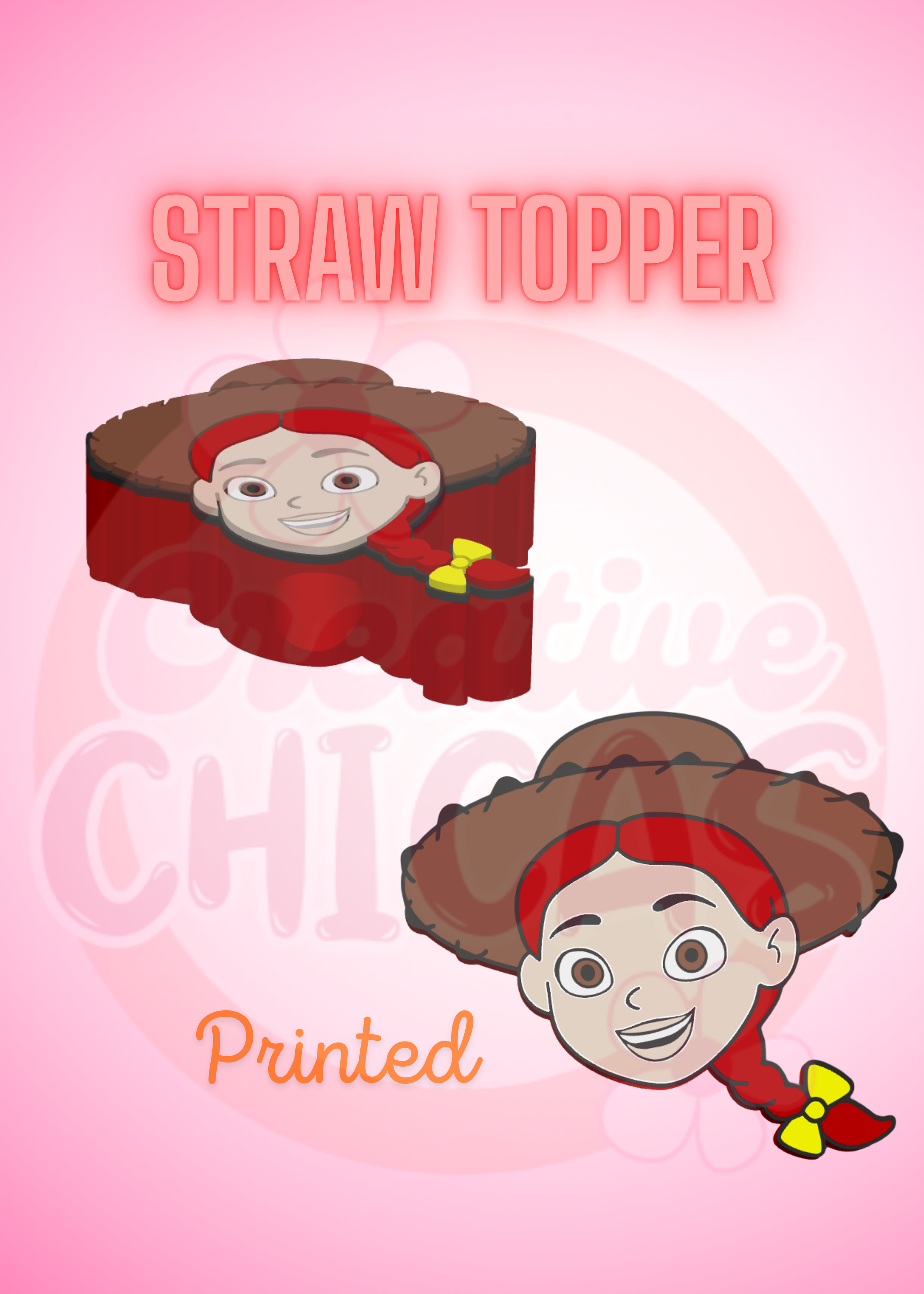 Cowgirl Straw Topper