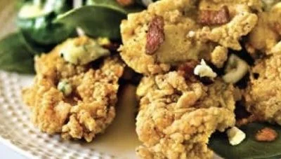 Fried oyster salad