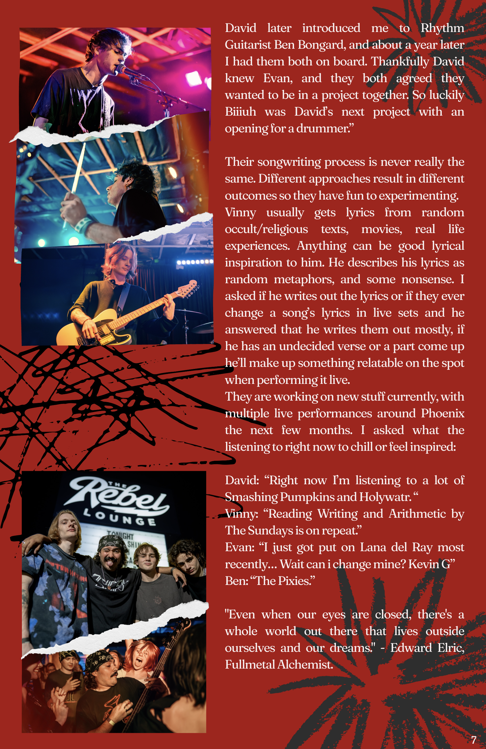 best Concert Photographer in Phoenix, AZ near me Anjeanette Photography music photos Biiiuh, Nile Theatre Offstage Exposure Magazine Live Nation