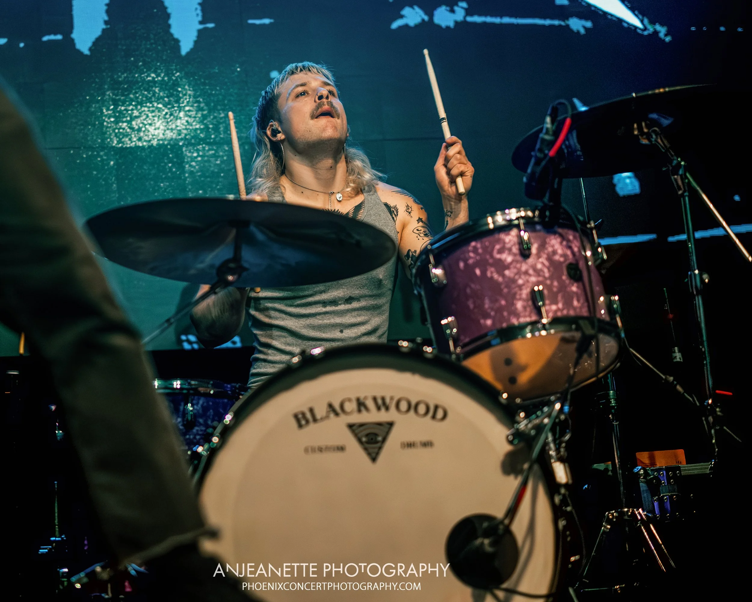 Concert Photographer in Phoenix, AZ near me Anjeanette Photography best music photos White Reaper, Walter Studios Psyko Steve Live Nation
