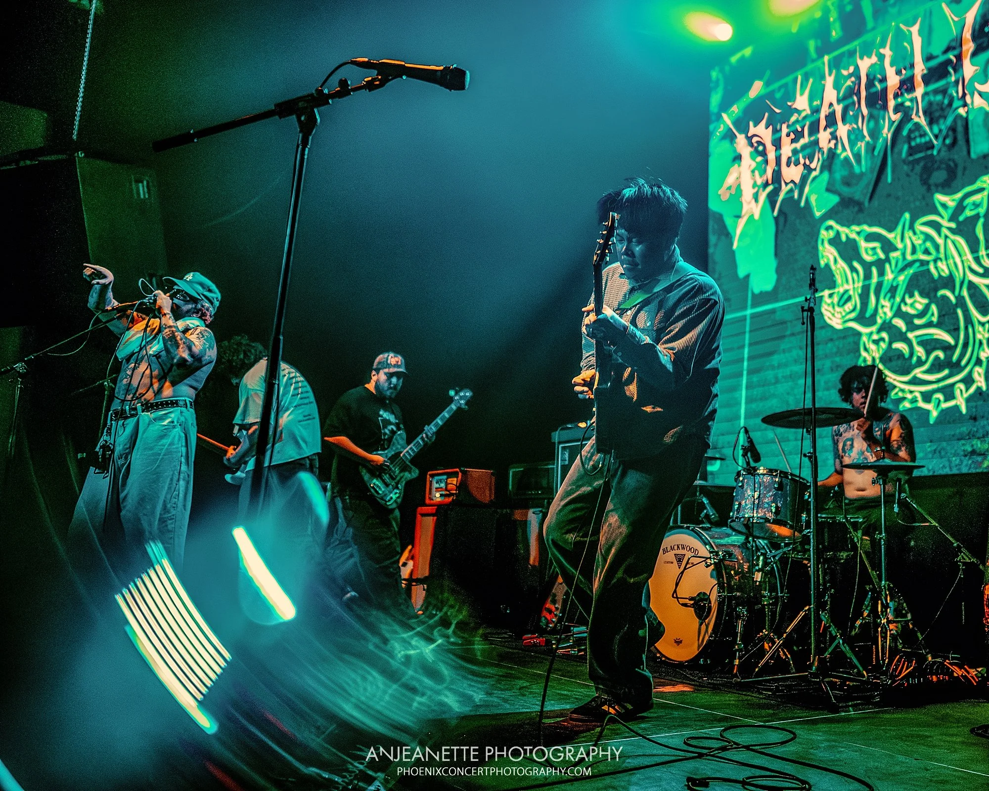 Concert Photographer in Phoenix, AZ near me Anjeanette Photography best music photos White Reaper, LA punk drug church death lens Walter Studios Psyko Steve Live Nation