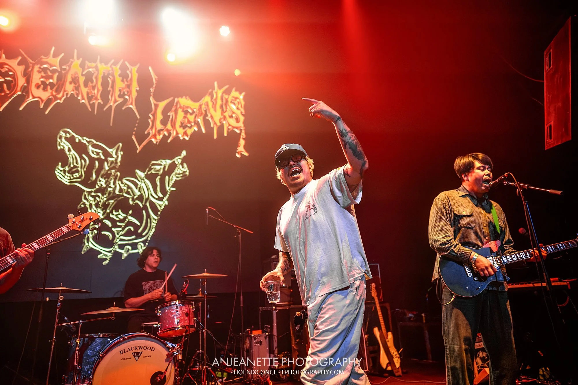 Concert Photographer in Phoenix, AZ near me Anjeanette Photography best music photos White Reaper, LA punk drug church death lens Walter Studios Psyko Steve Live Nation